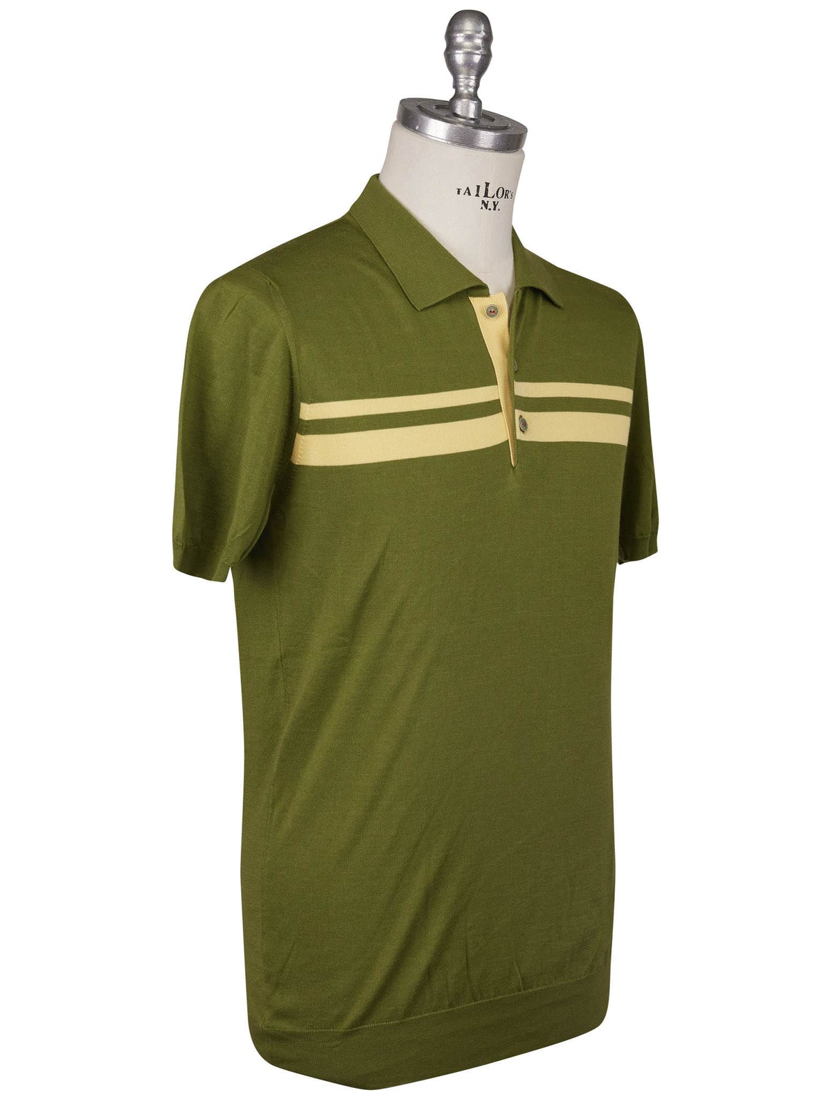 Kiton Kiton Green Cotton Polo Green 001