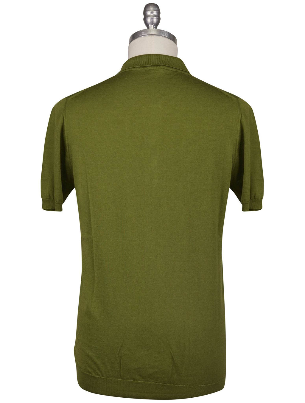 Kiton Green Cotton Polo