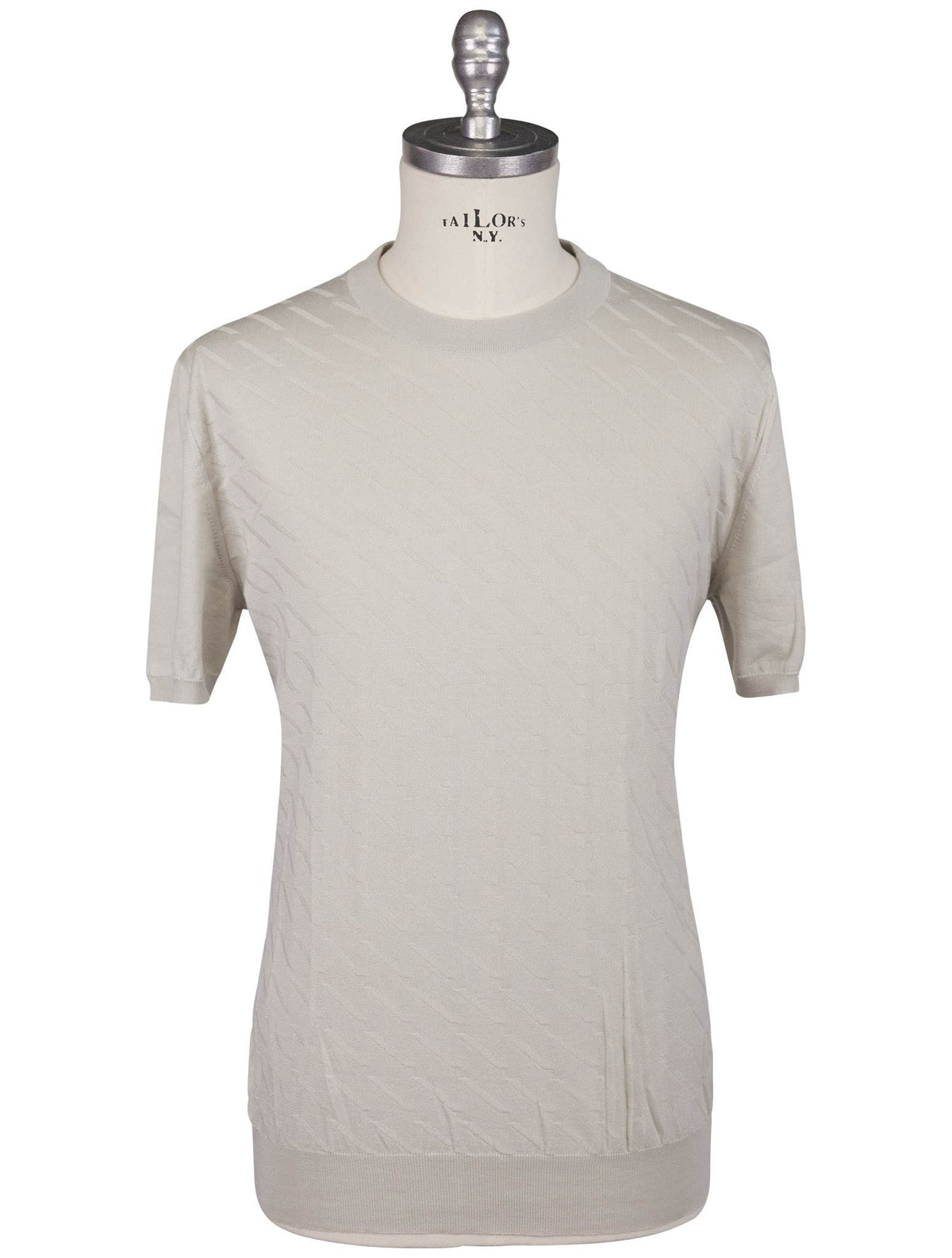 Kiton Gray Cotton T-Shirt
