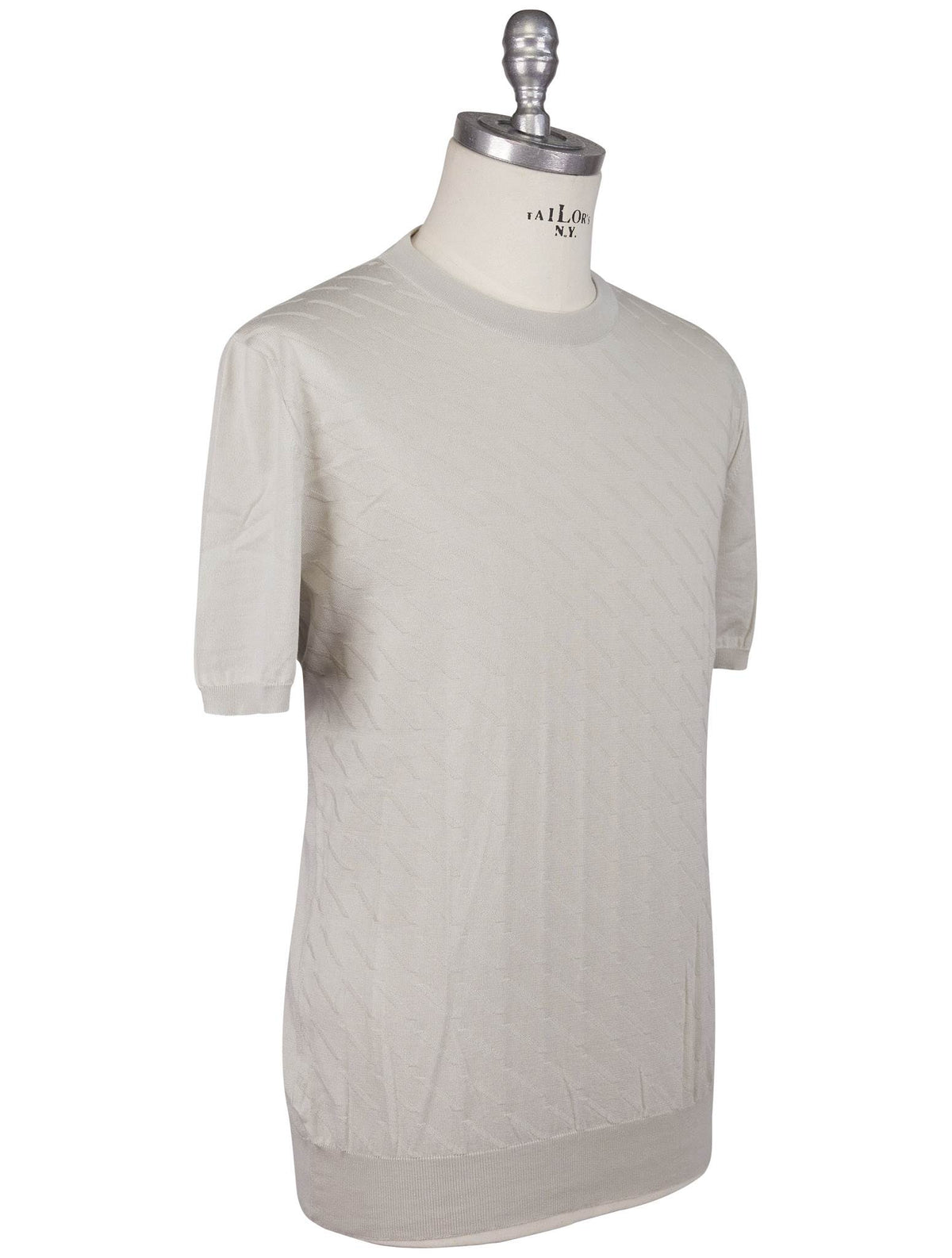 Kiton Kiton Gray Cotton T-Shirt Gray 001