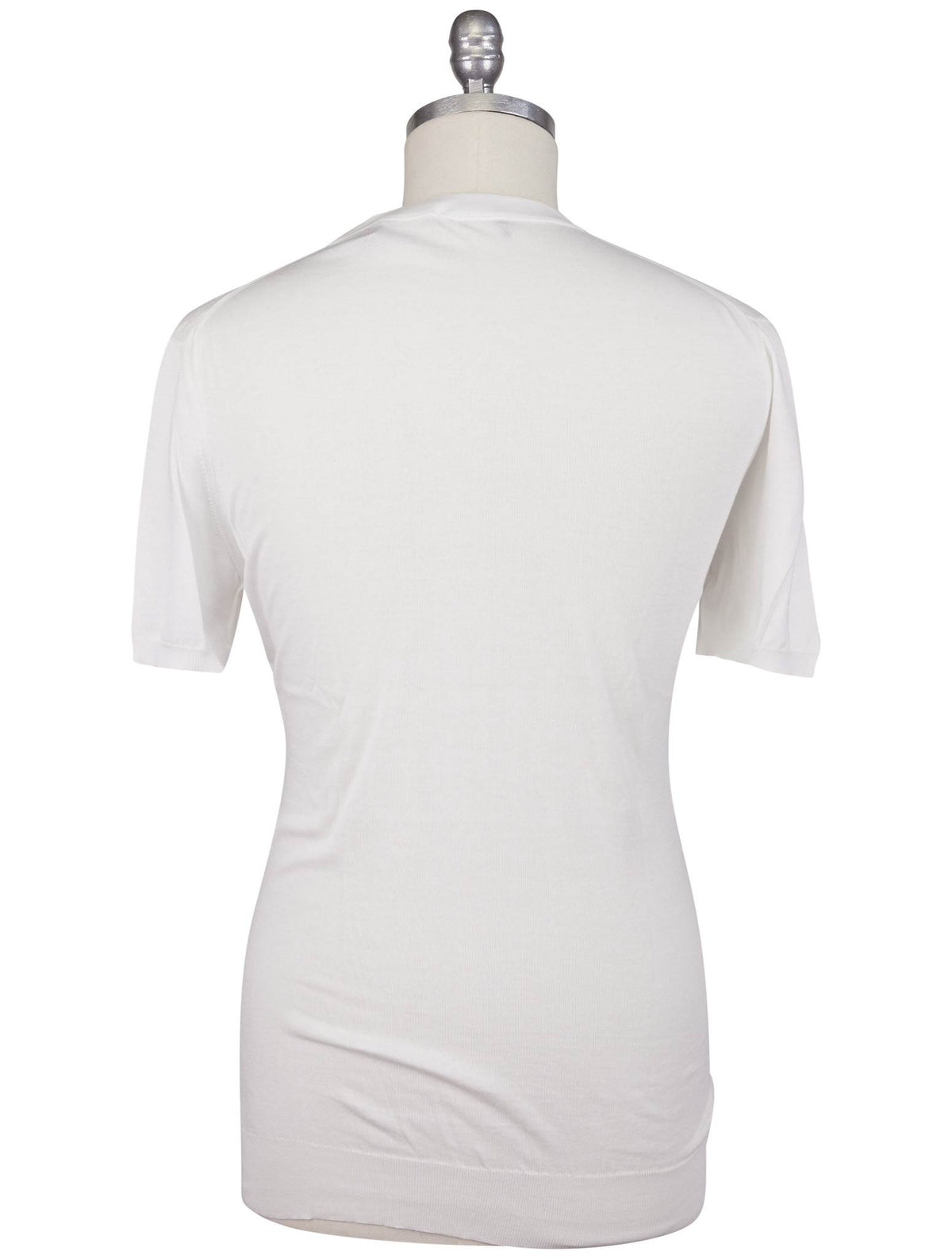 Kiton White Cotton T-Shirt