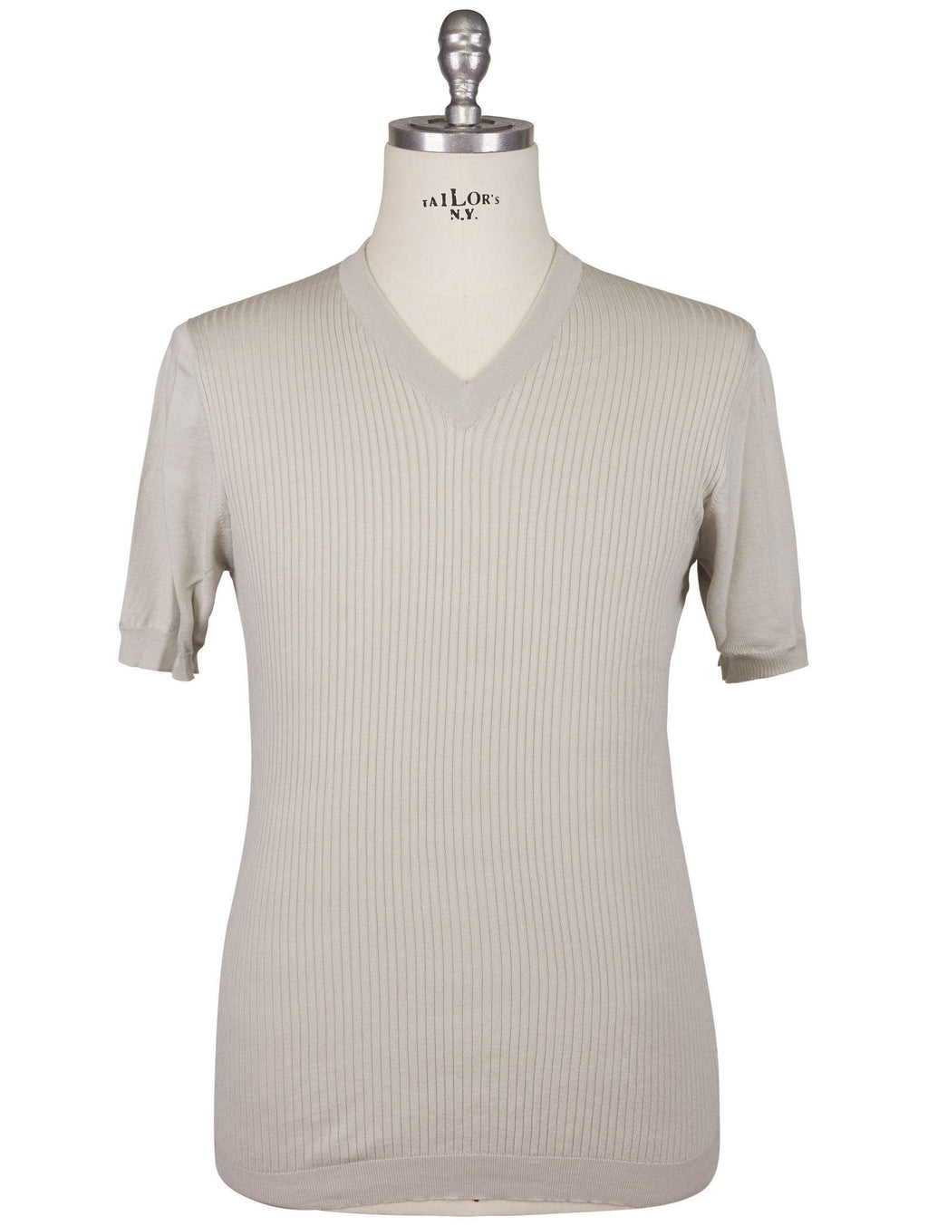 Kiton Gray Cotton T-Shirt