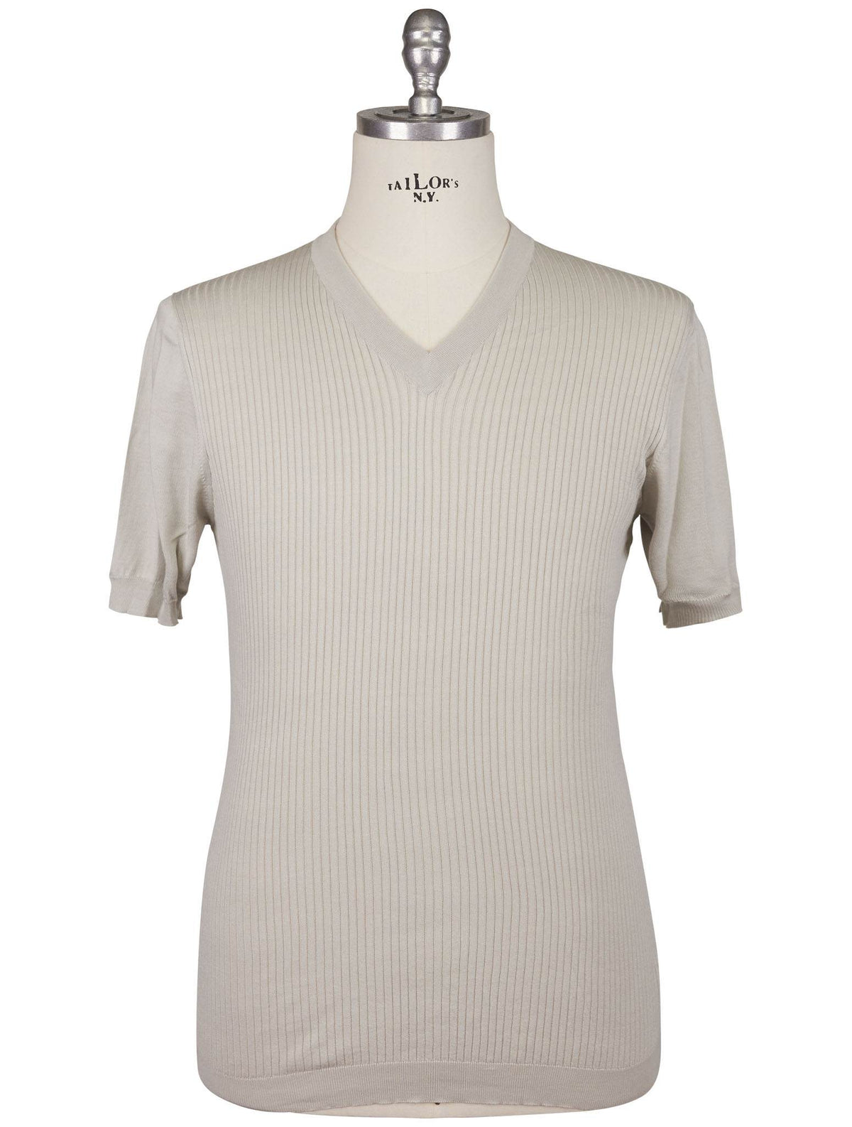 Kiton Gray Cotton T-Shirt