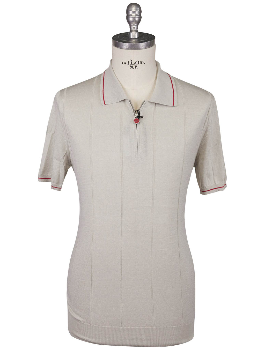 Kiton Gray Cotton Polo
