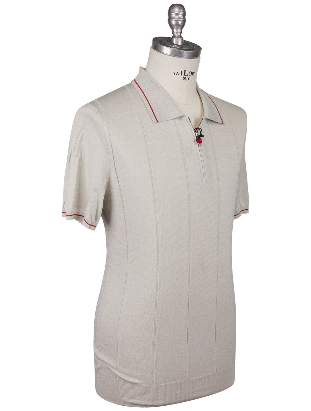 Kiton Kiton Gray Cotton Polo Gray 001