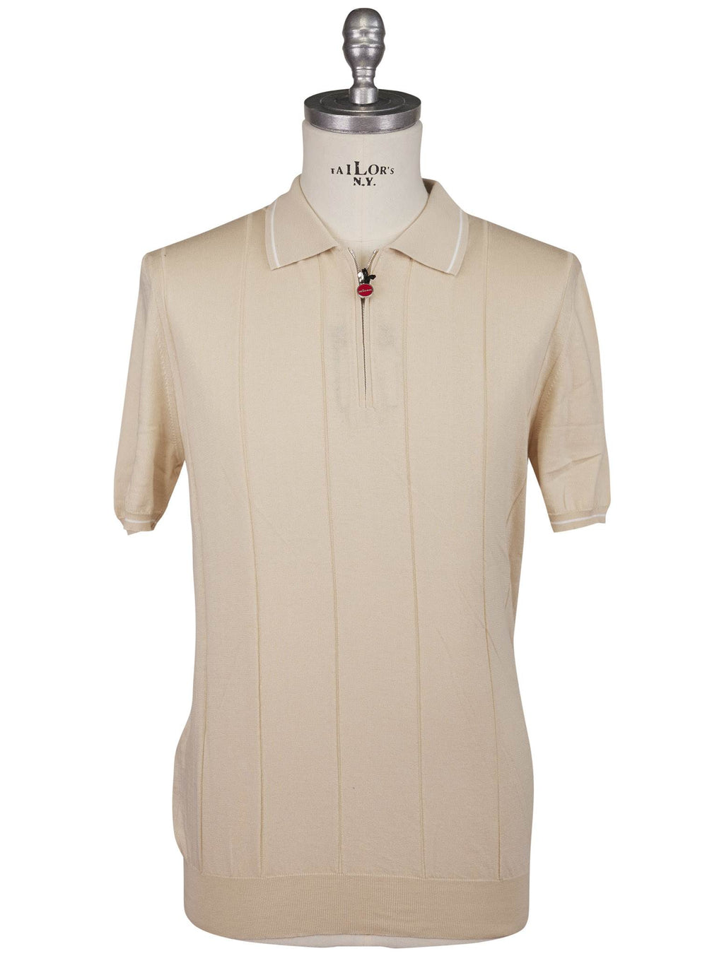 Kiton Beige Cotton Polo