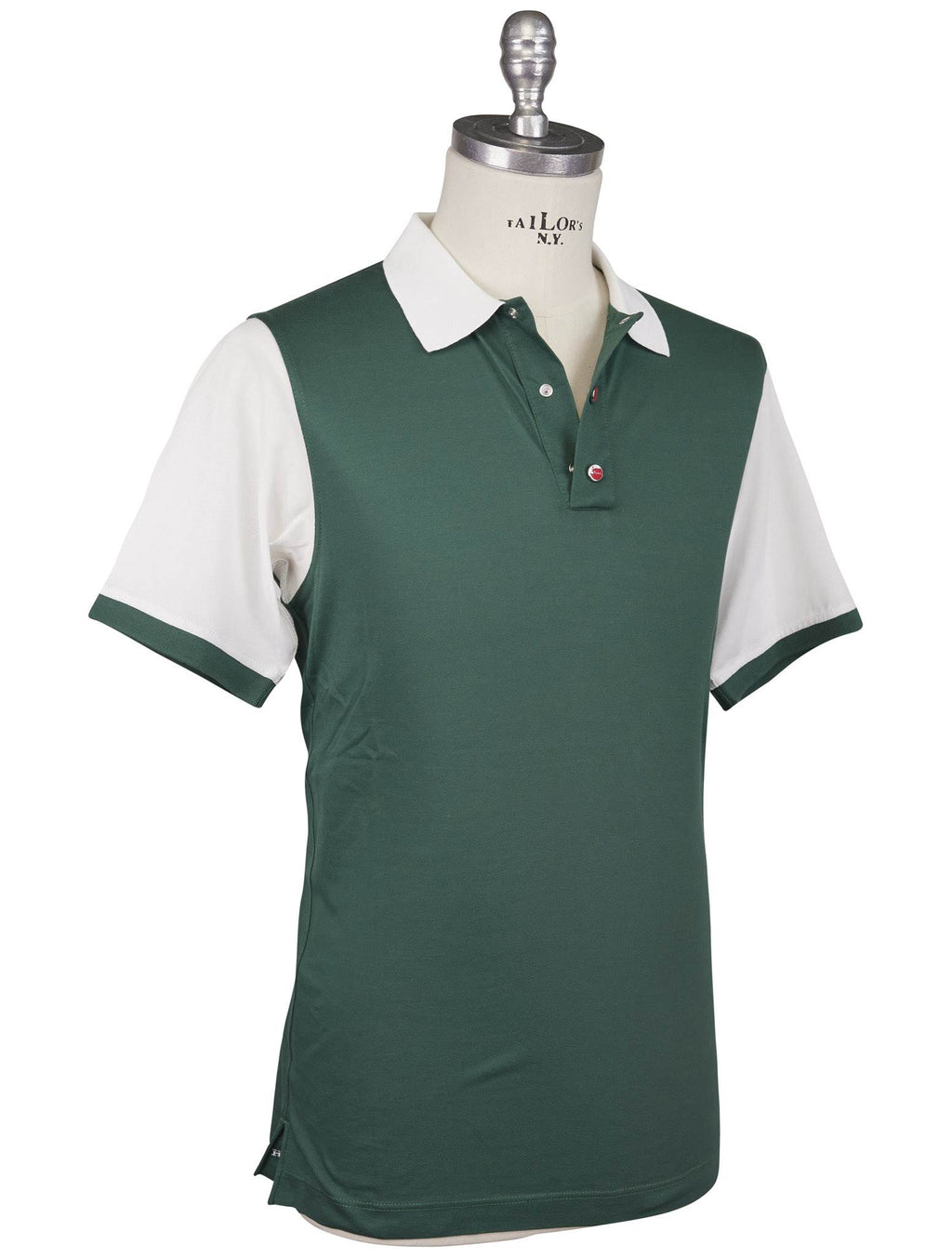 Kiton Kiton Green Cotton Polo Green 001