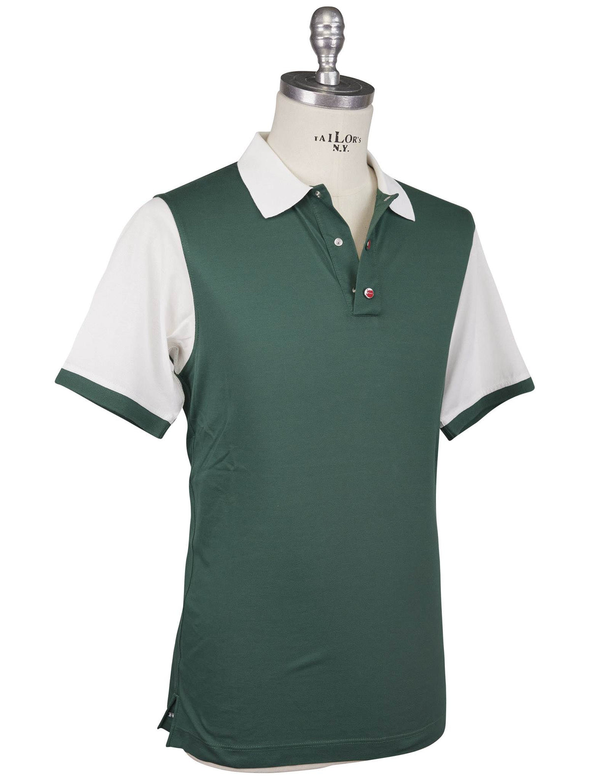 Kiton Kiton Green Cotton Polo Green 001