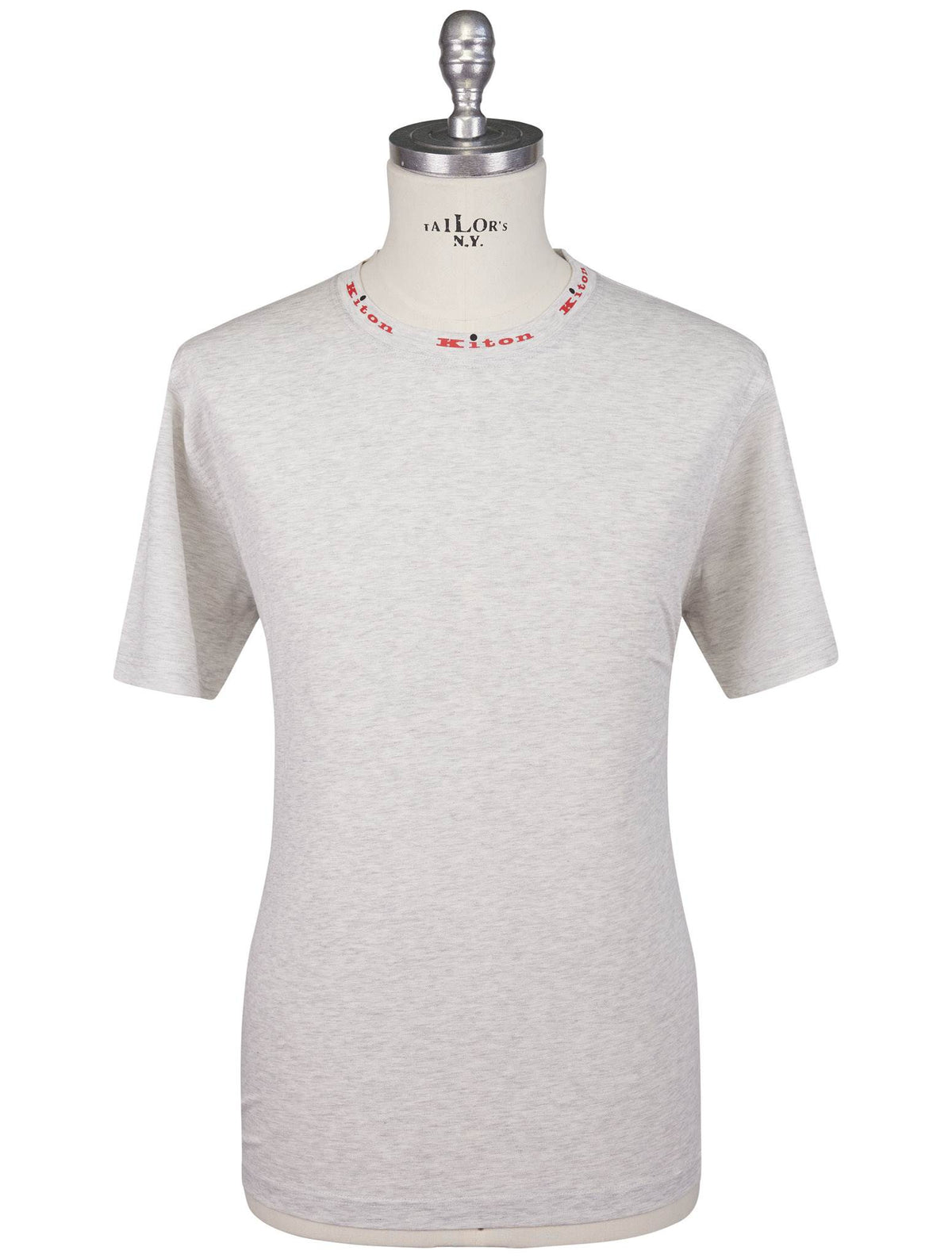 Kiton Gray Cotton T-Shirt