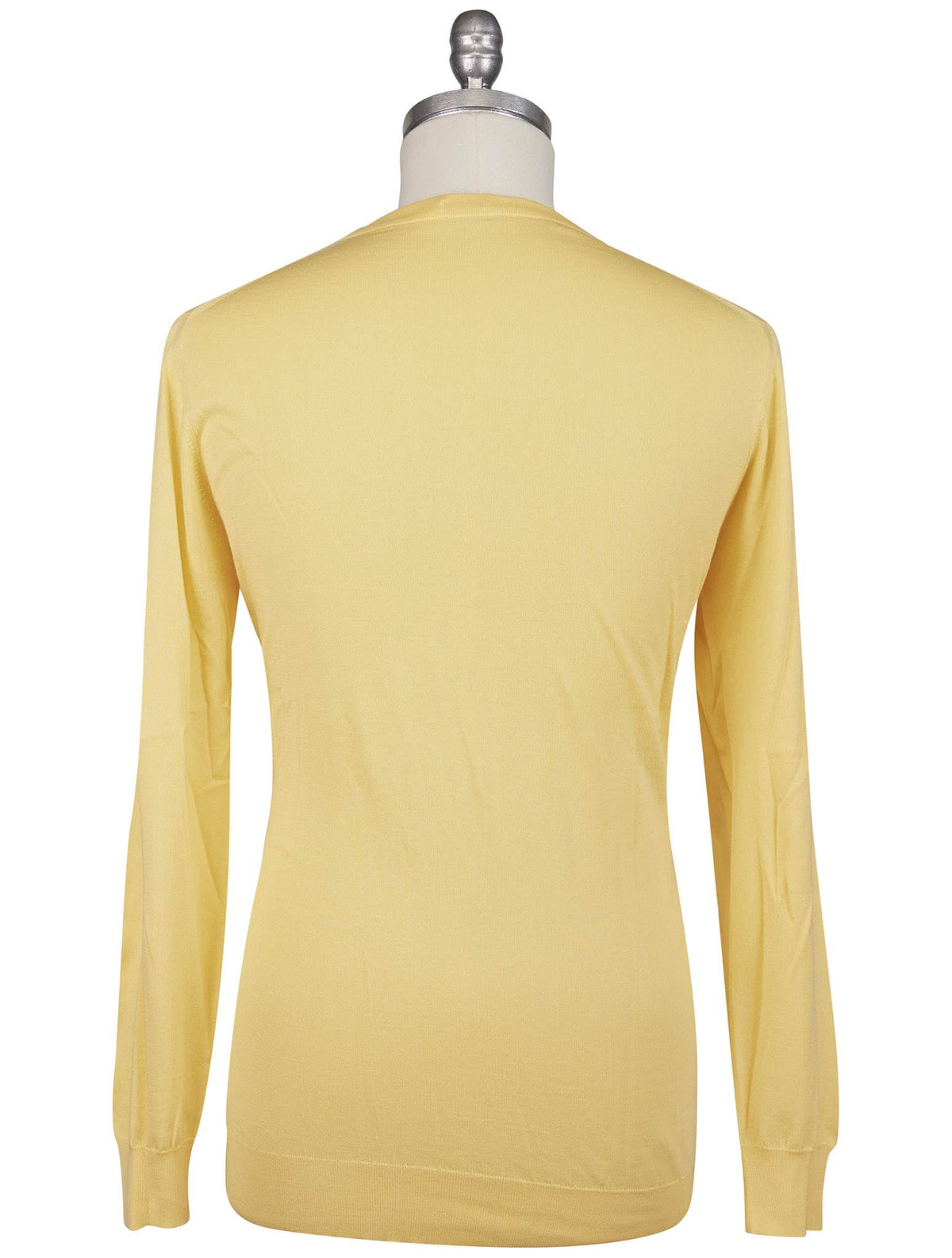 Kiton Icon Yellow Cotton Sweater Crewneck