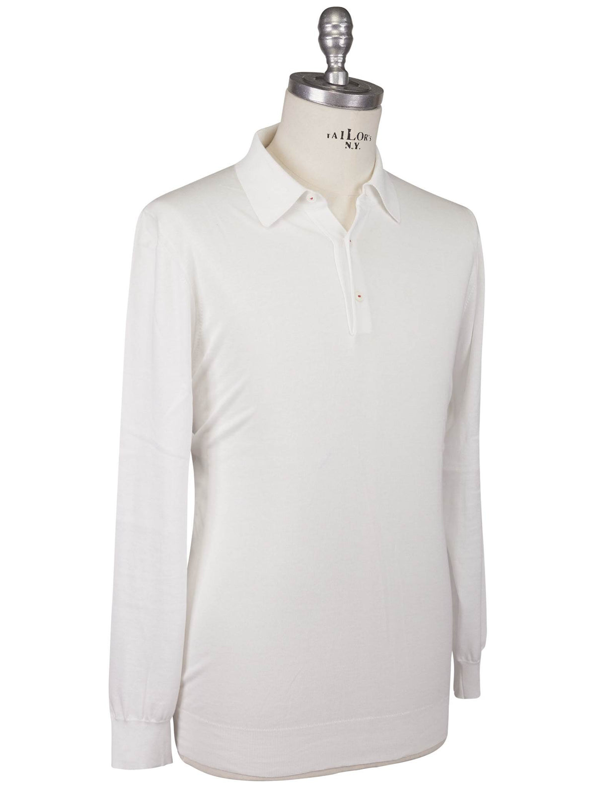 Kiton Kiton Icon White Cotton Sweater Polo White 001