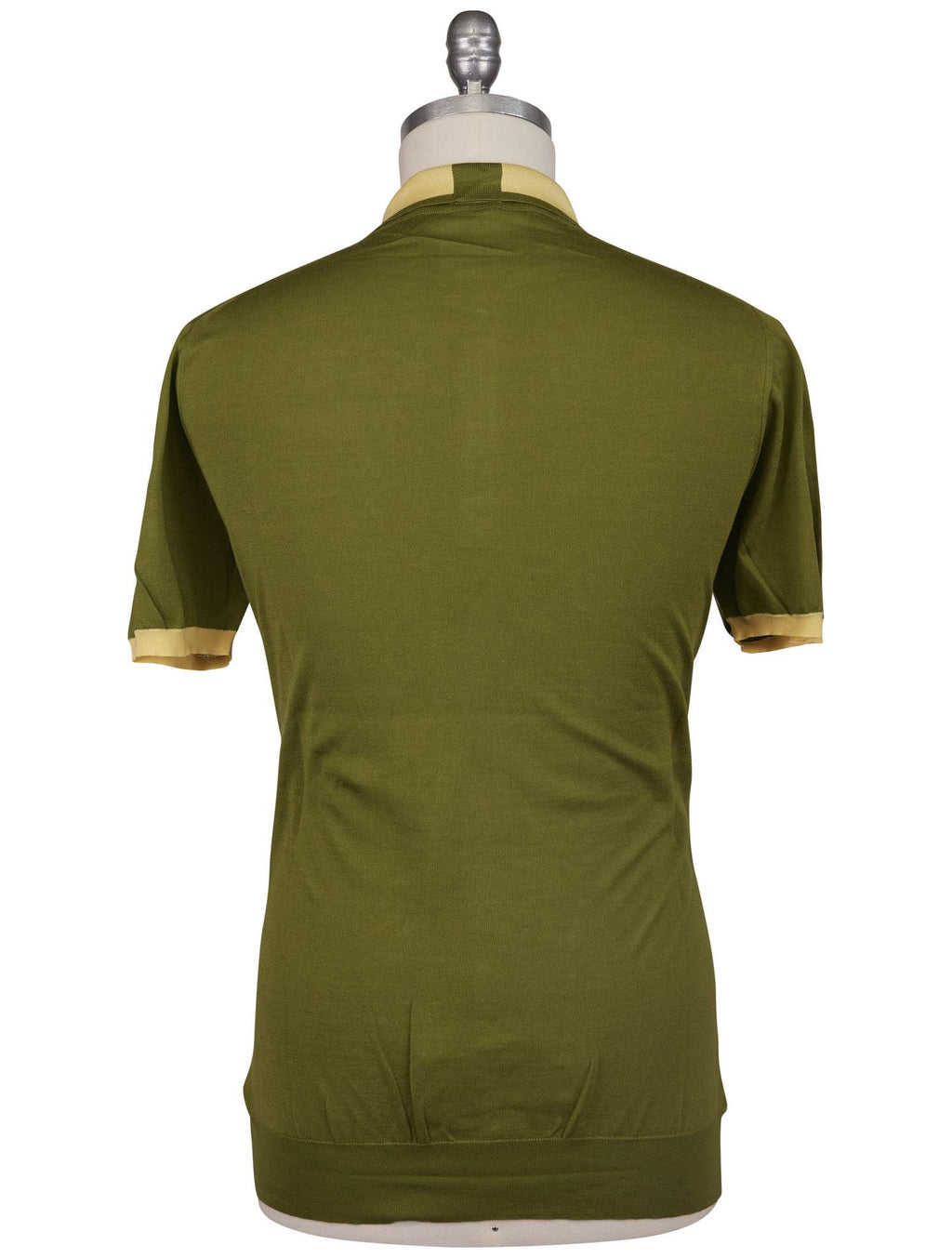 Kiton Green Cotton Polo