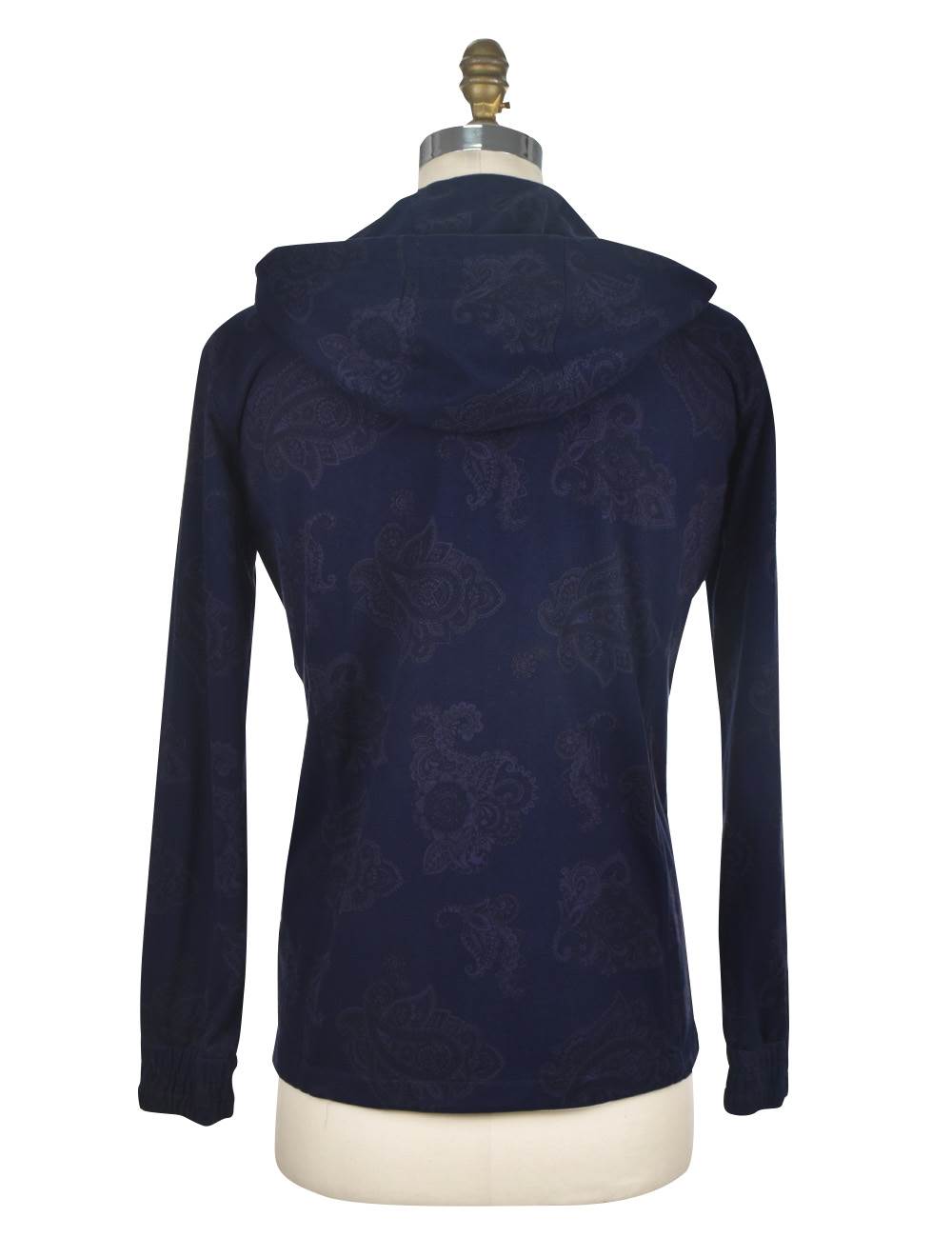 Kiton Blue Cotton Sweatshirt