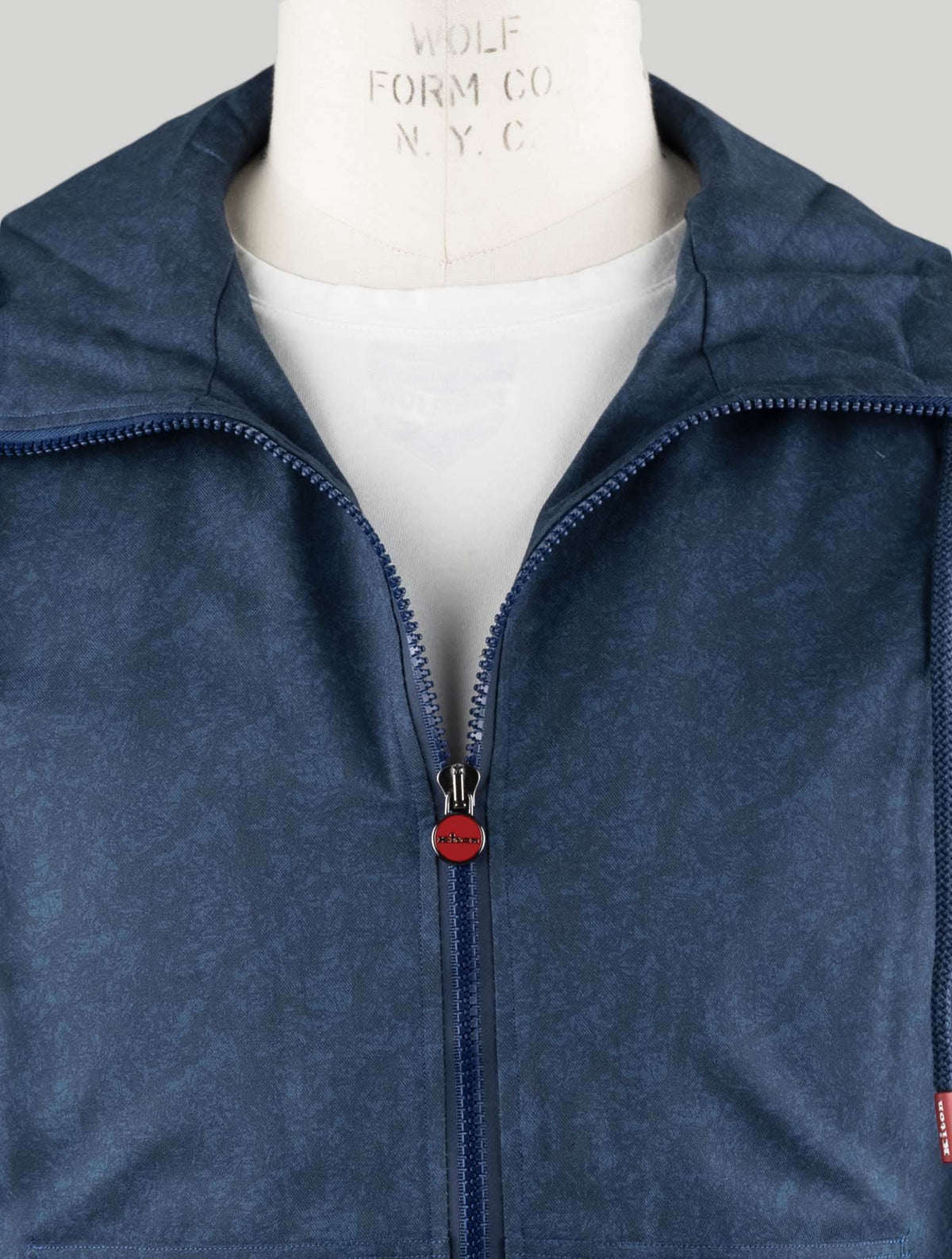 Kiton Blue Cotton Sweatshirt Umbi