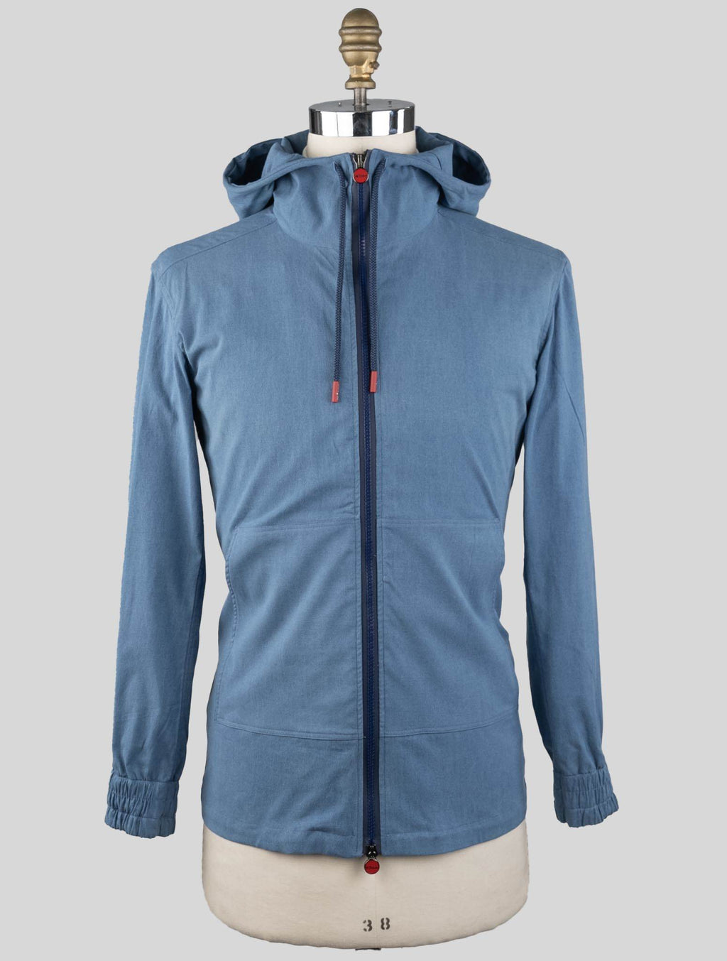 Kiton Light Blue Cotton Sweatshirt Umbi