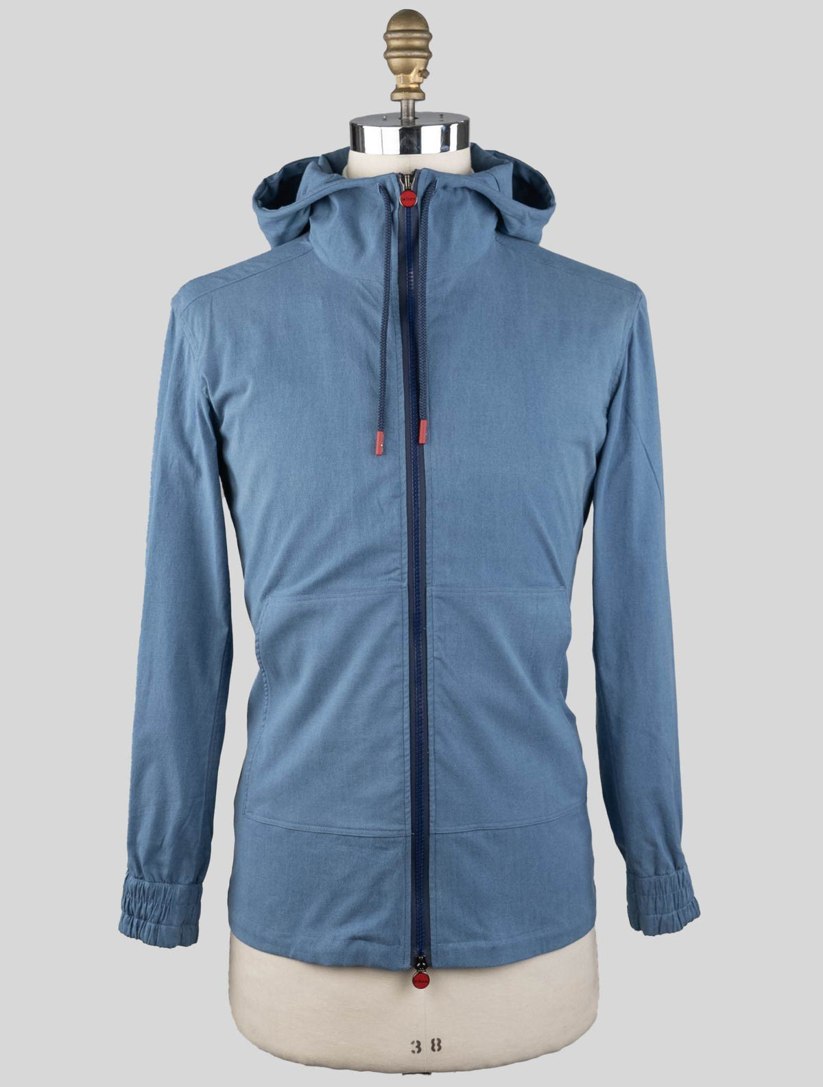 Kiton Light Blue Cotton Sweatshirt Umbi