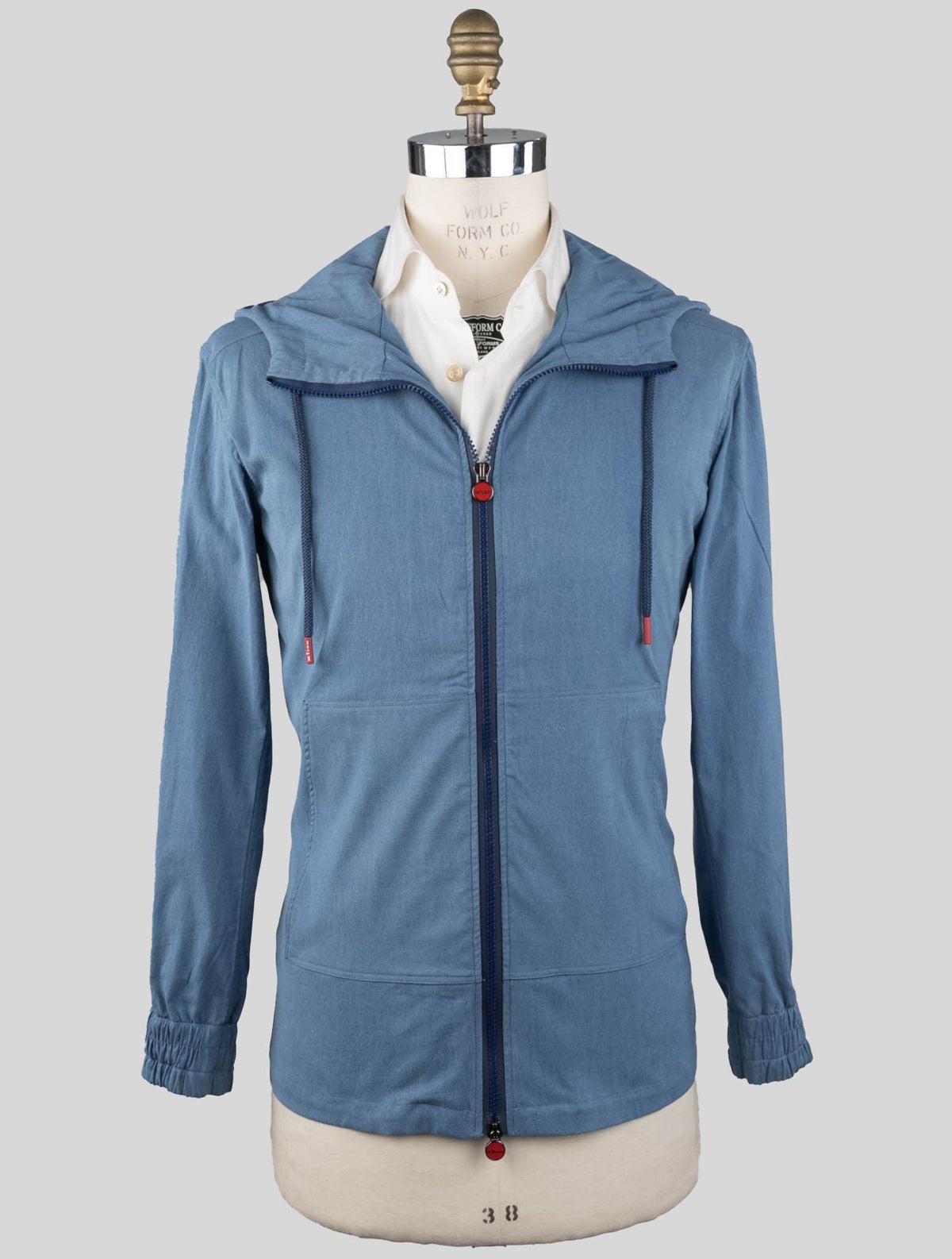 Kiton Kiton Light Blue Cotton Sweatshirt Umbi Light Blue 001