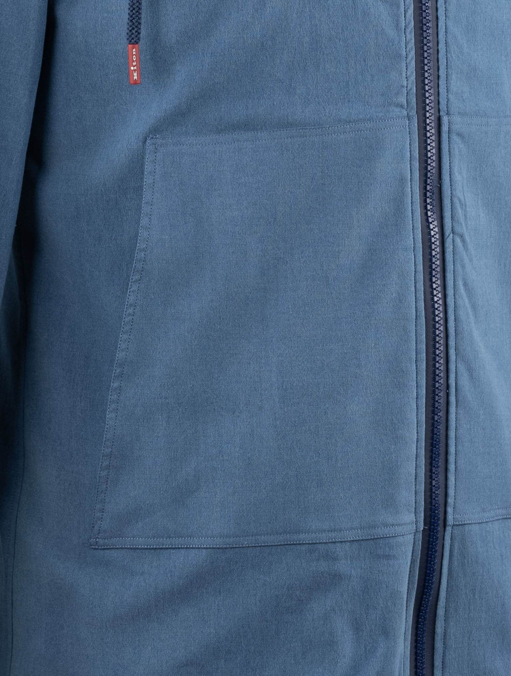 Kiton Light Blue Cotton Sweatshirt Umbi