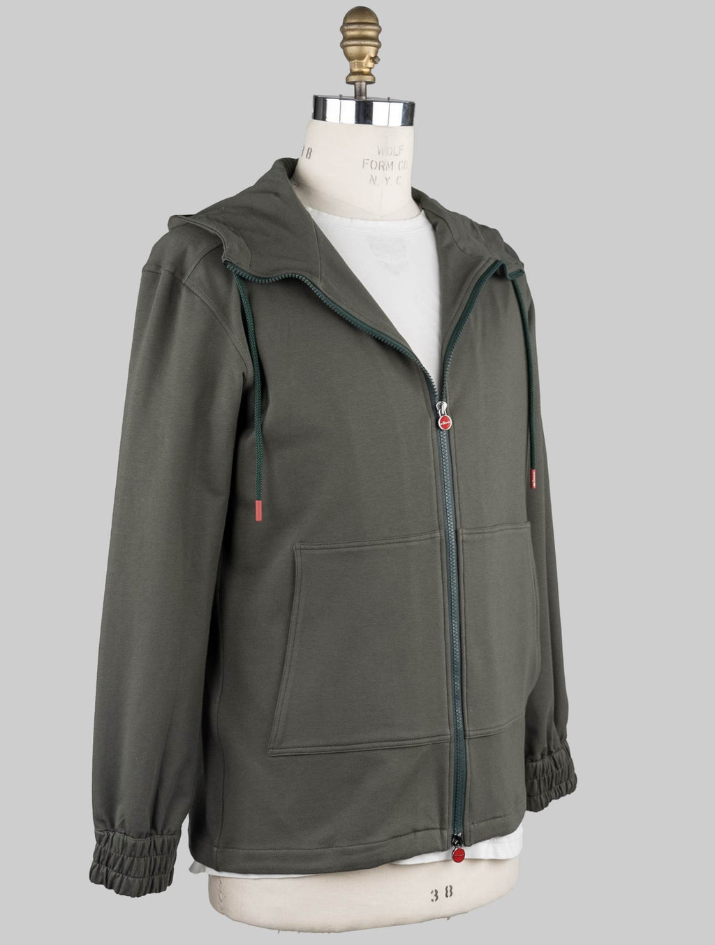 Kiton Dark Green Cotton Ea Sweatshirt Umbi
