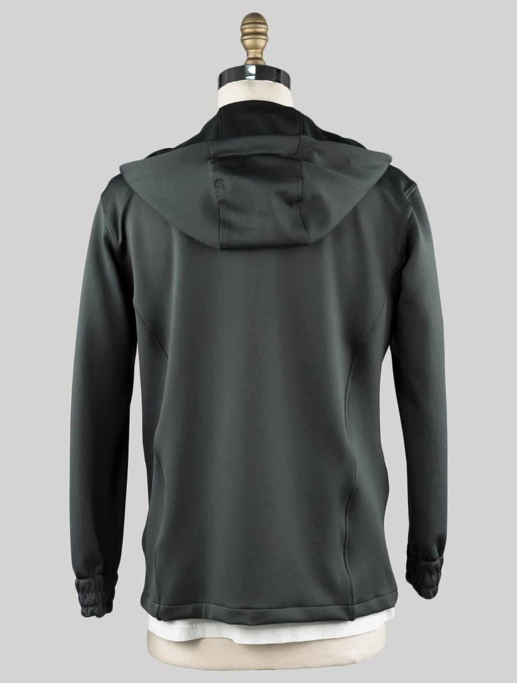 Kiton Gray Pl Cotton Pa Ea Sweatshirt Umbi Neoprene Fabric
