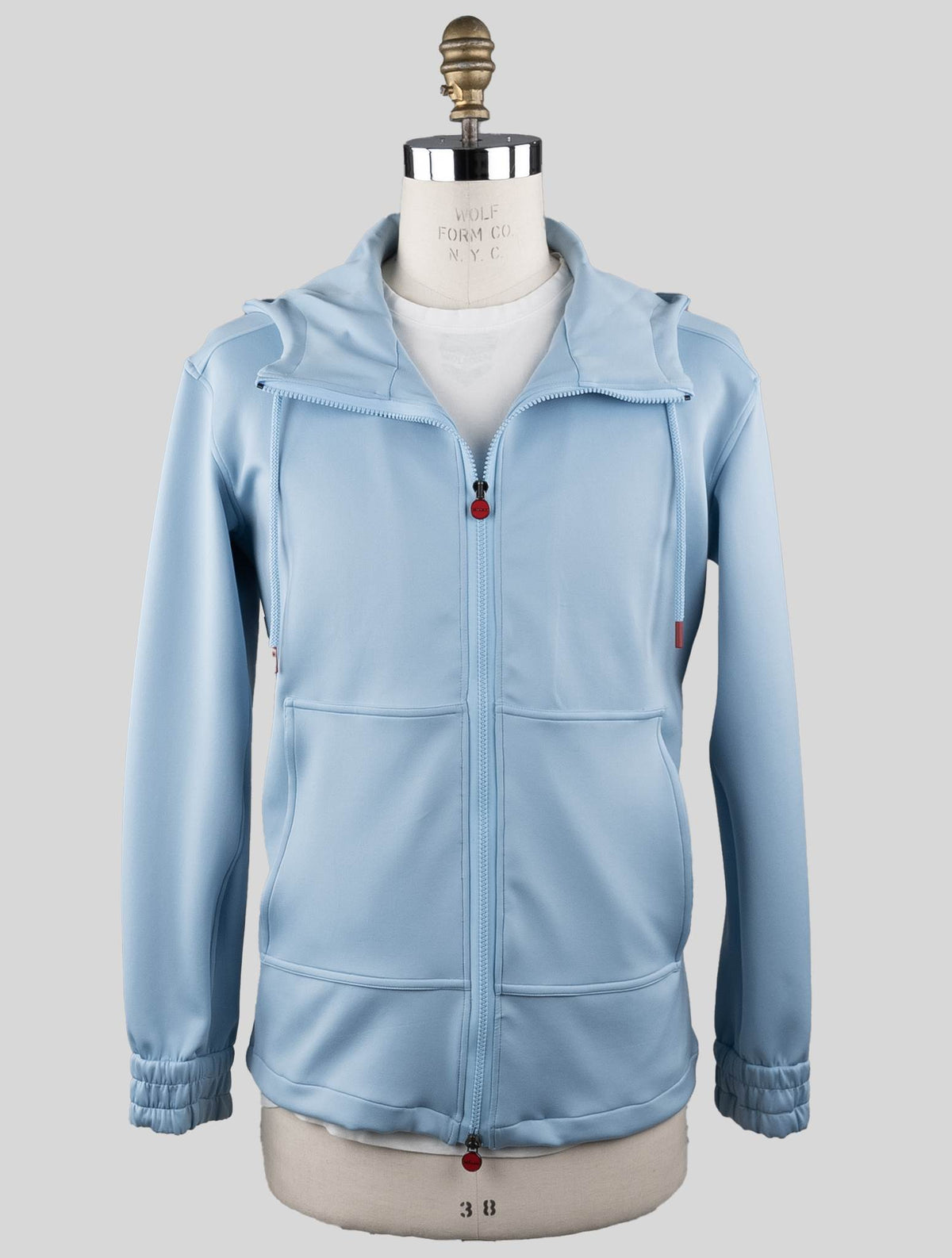 Kiton Light Blue Pl Cotton Pa Ea Sweatshirt Umbi Neoprene Fabric