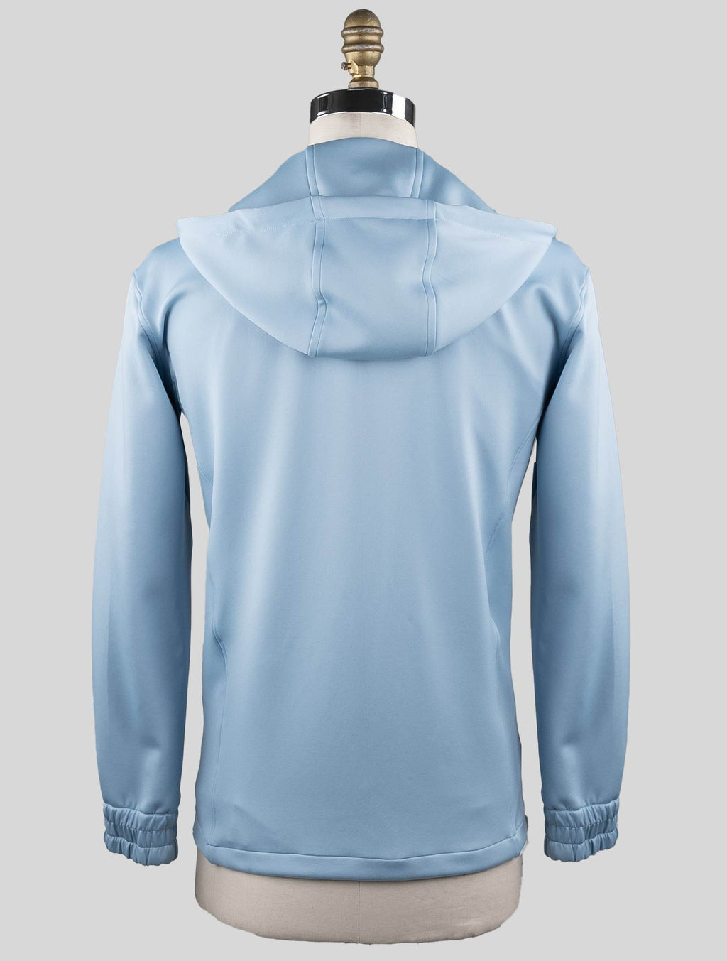 Kiton Light Blue Pl Cotton Pa Ea Sweatshirt Umbi Neoprene Fabric