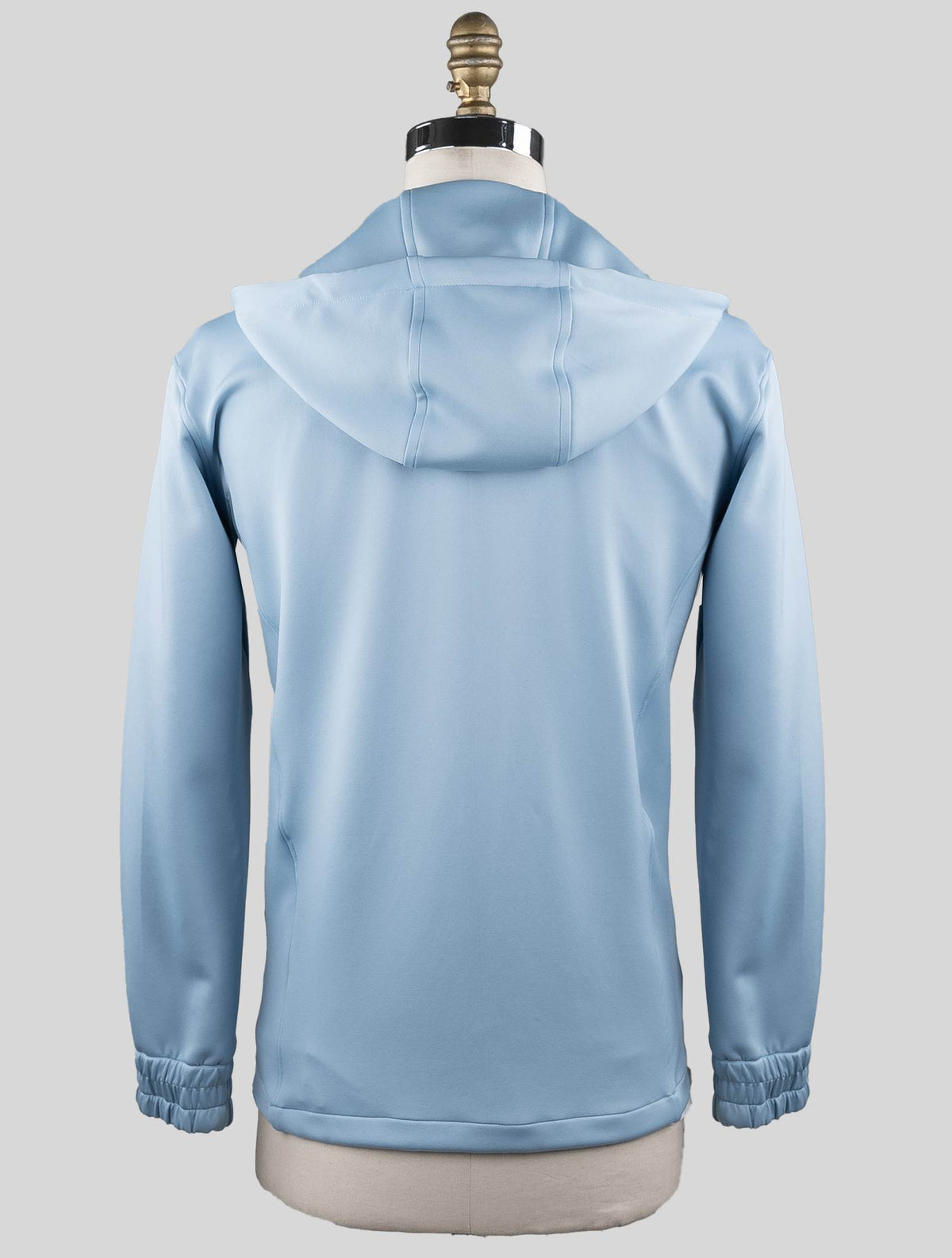 Kiton Light Blue Pl Cotton Pa Ea Sweatshirt Umbi Neoprene Fabric