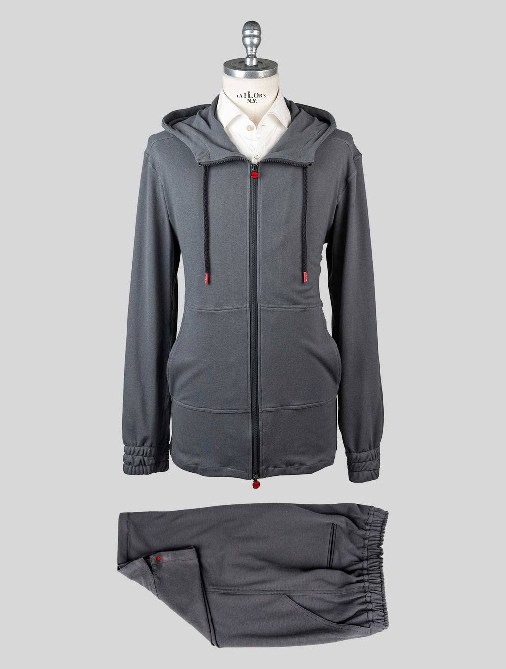 Kiton Kiton Gray Cotton Tracksuit Short Pants Gray 000