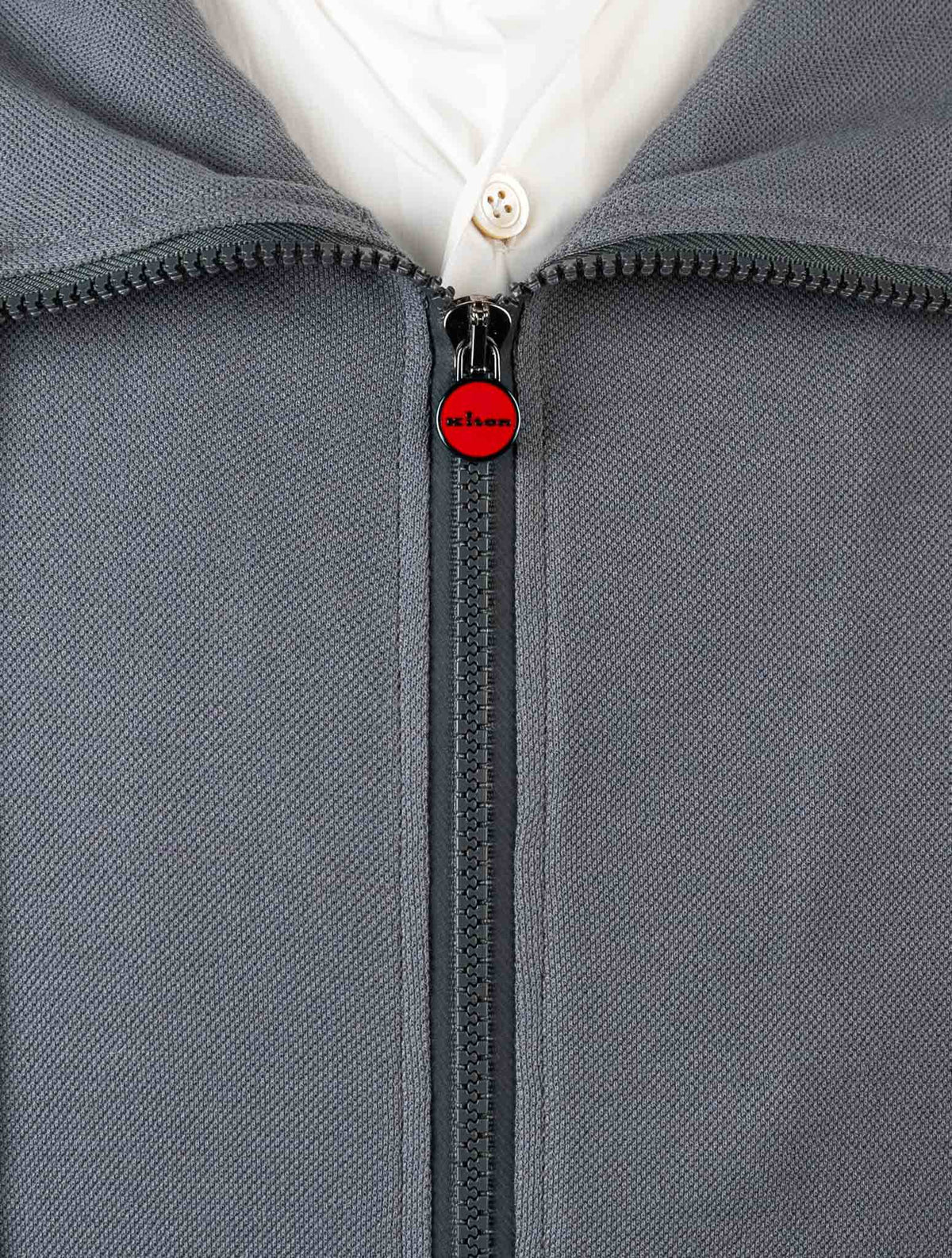 Kiton Gray Cotton Tracksuit Short Pants