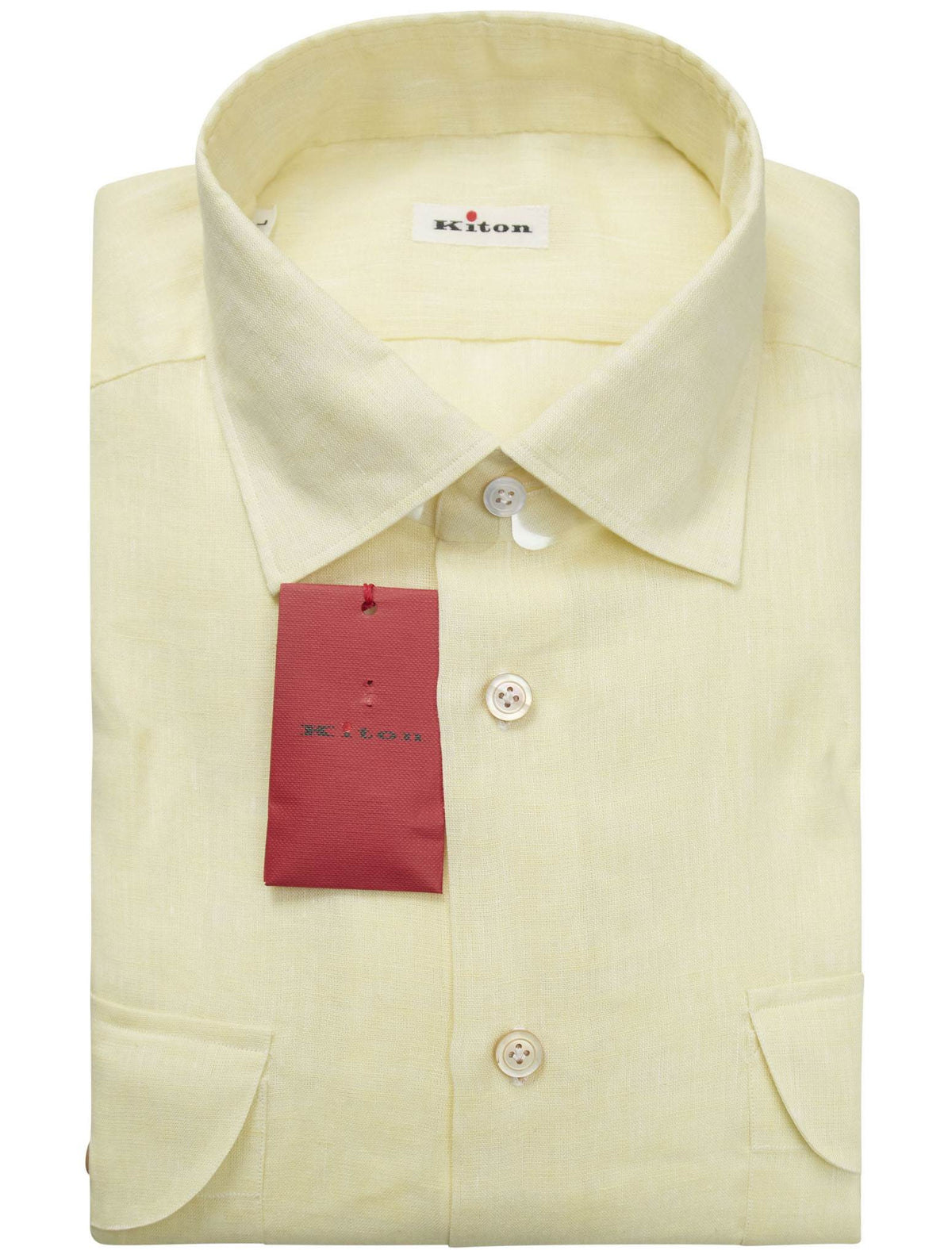 Kiton Kiton Yellow Linen Shirt Yellow 000