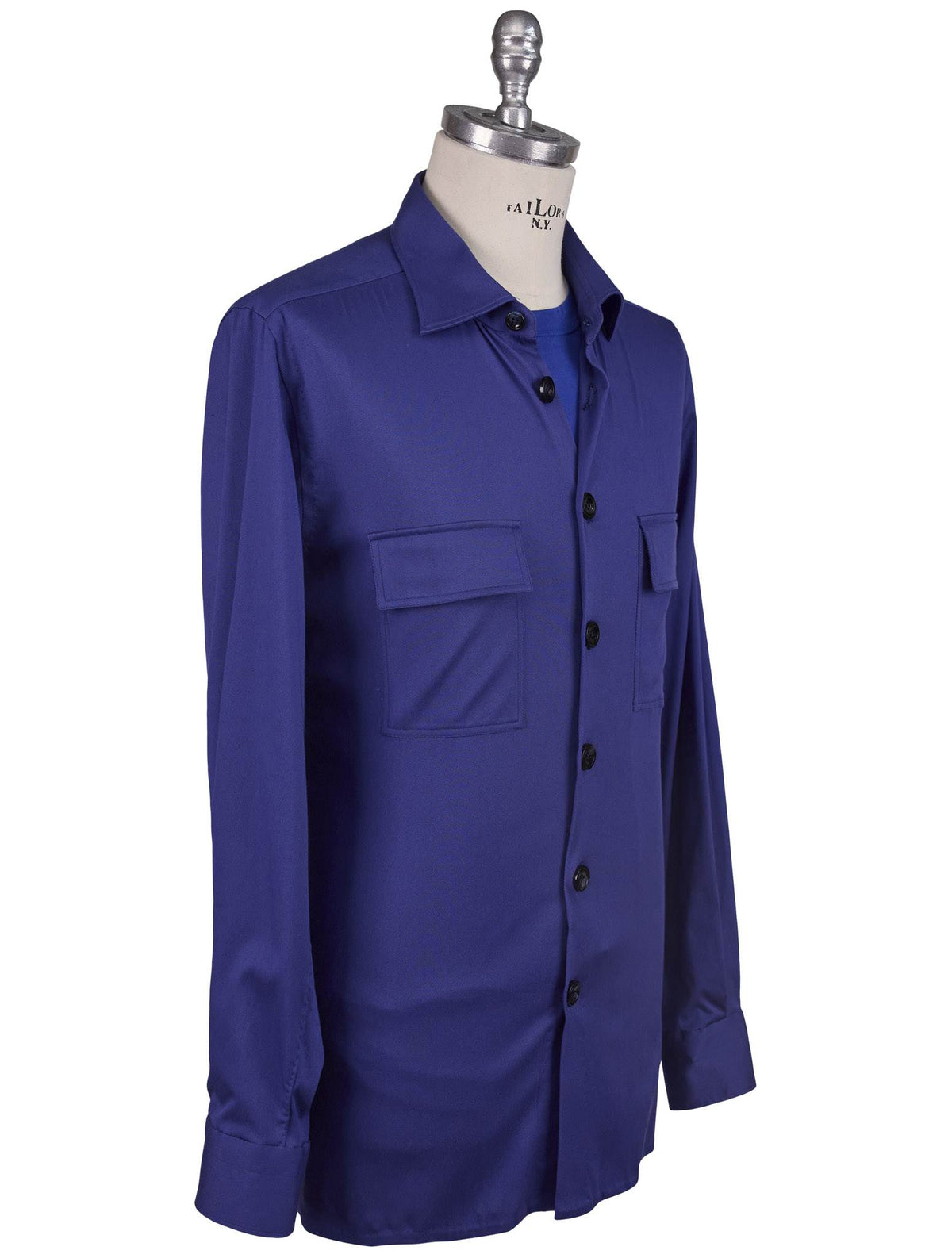 Kiton Kiton Blue Lyocell Ea Shirt Blue 001