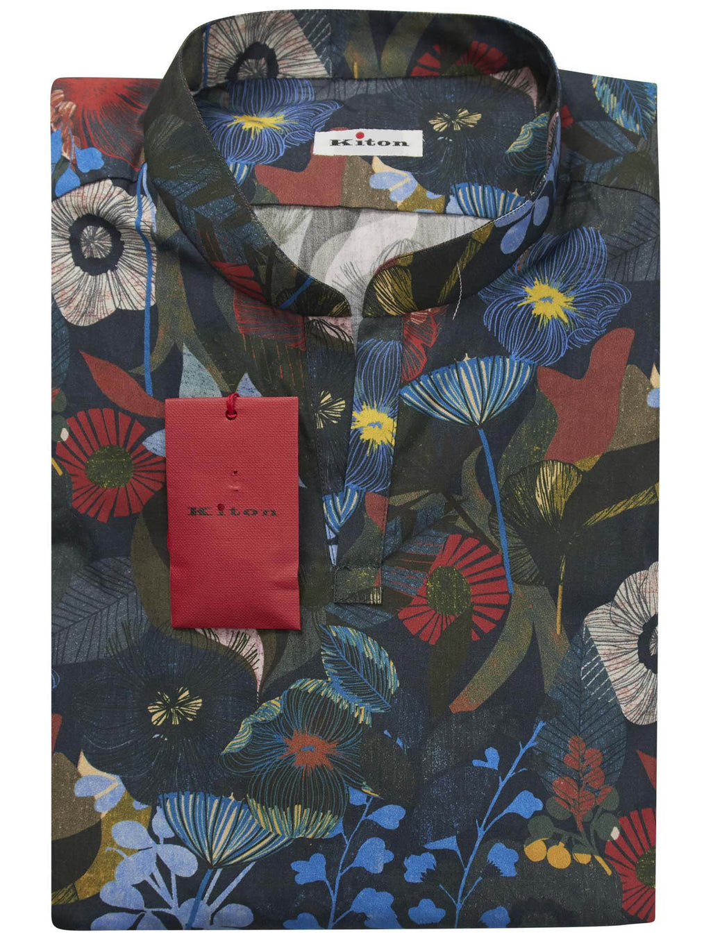 Kiton Multicolor Cotton Korean Shirt