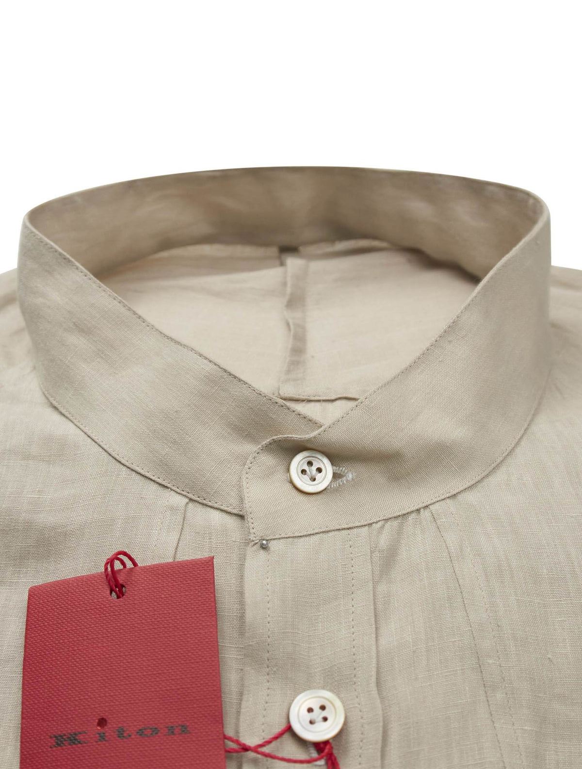 Kiton Kiton Beige Linen Korean Shirt Beige 001