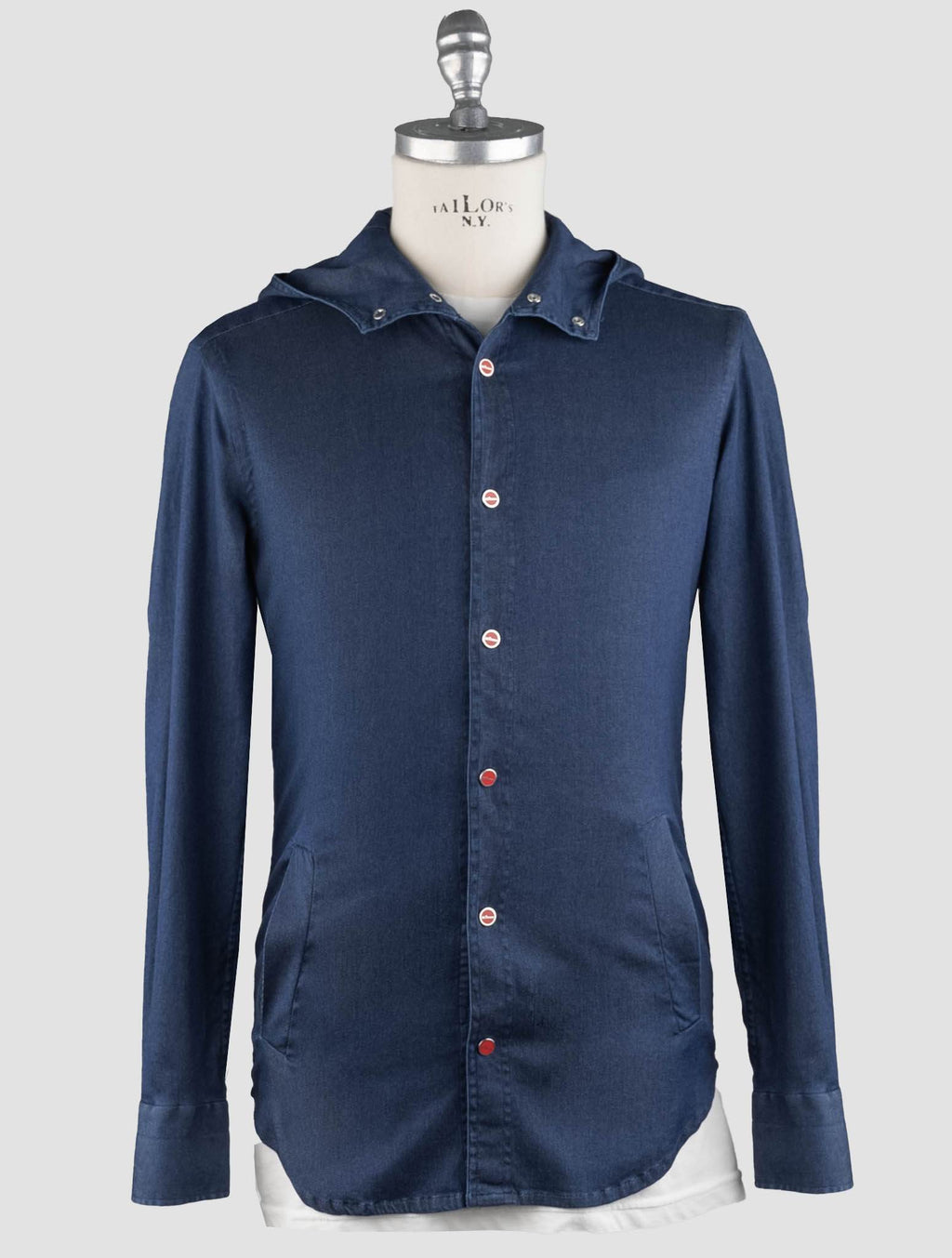 Kiton Kiton Denim Cotton Ea Shirt Mod Mariano Denim 001