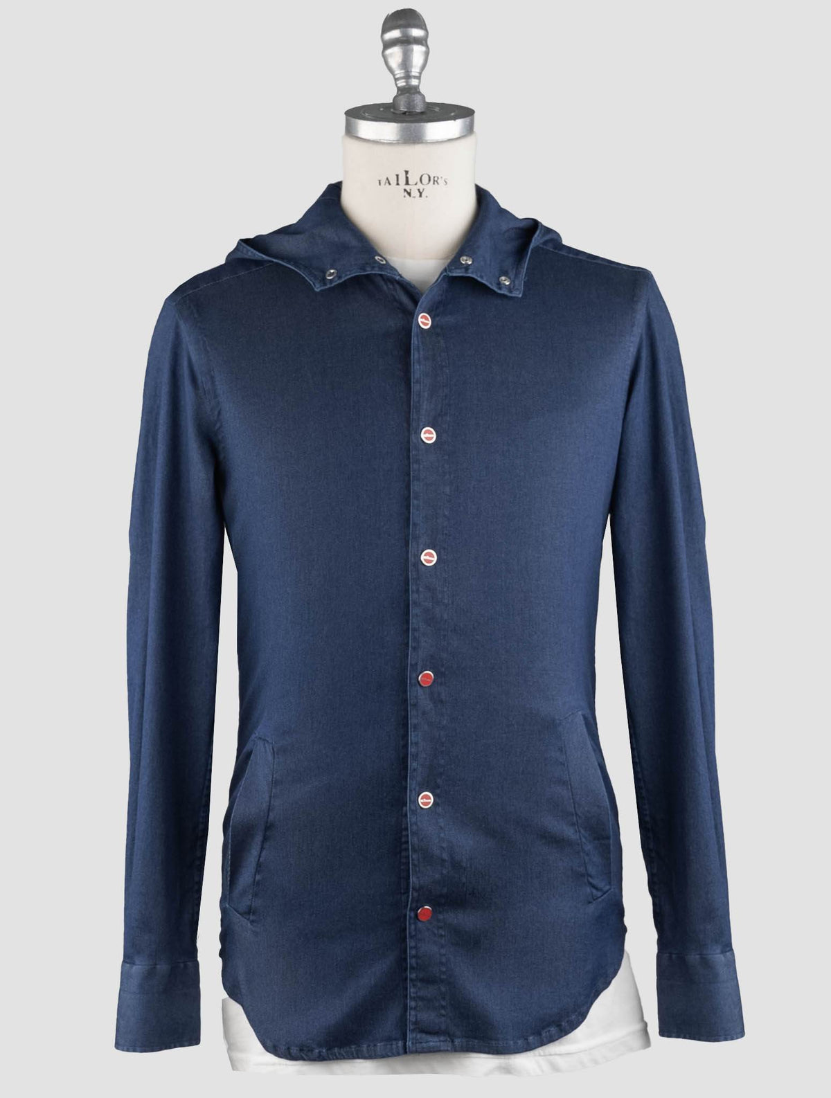 Kiton Kiton Denim Cotton Ea Shirt Mod Mariano Denim 001