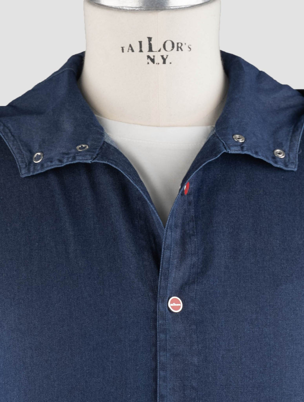 Kiton Denim Cotton Ea Shirt Mod Mariano