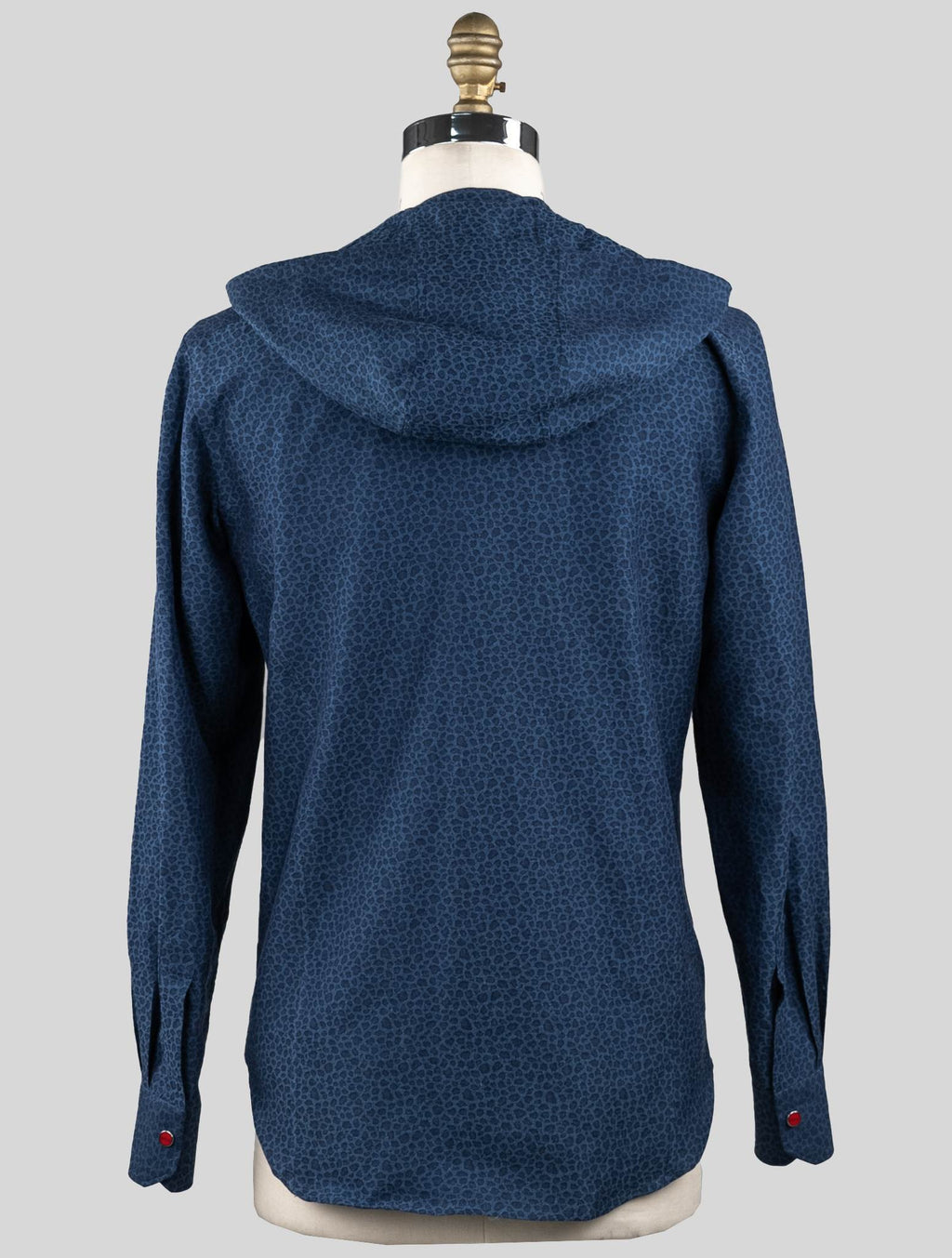 Kiton Blue Cotton Linen Sweatshirt Mariano