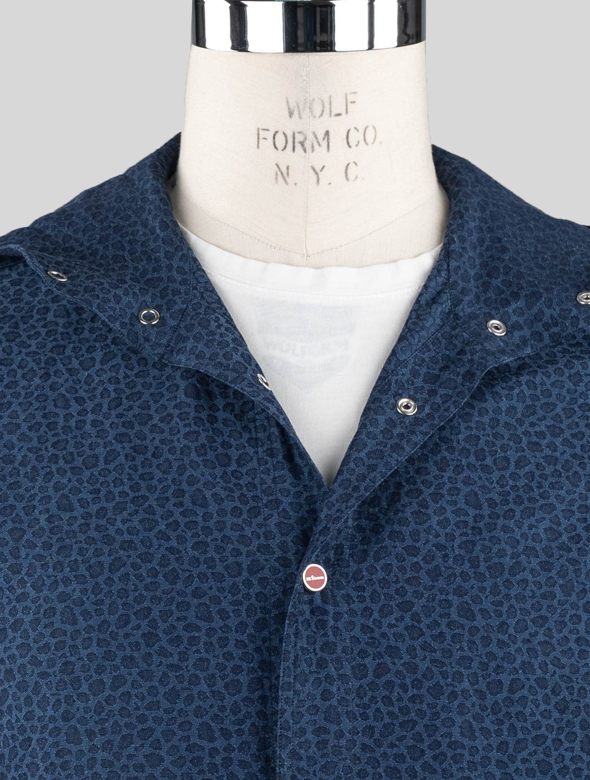 Kiton Blue Cotton Linen Sweatshirt Mariano