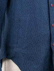Kiton Blue Cotton Linen Sweatshirt Mariano