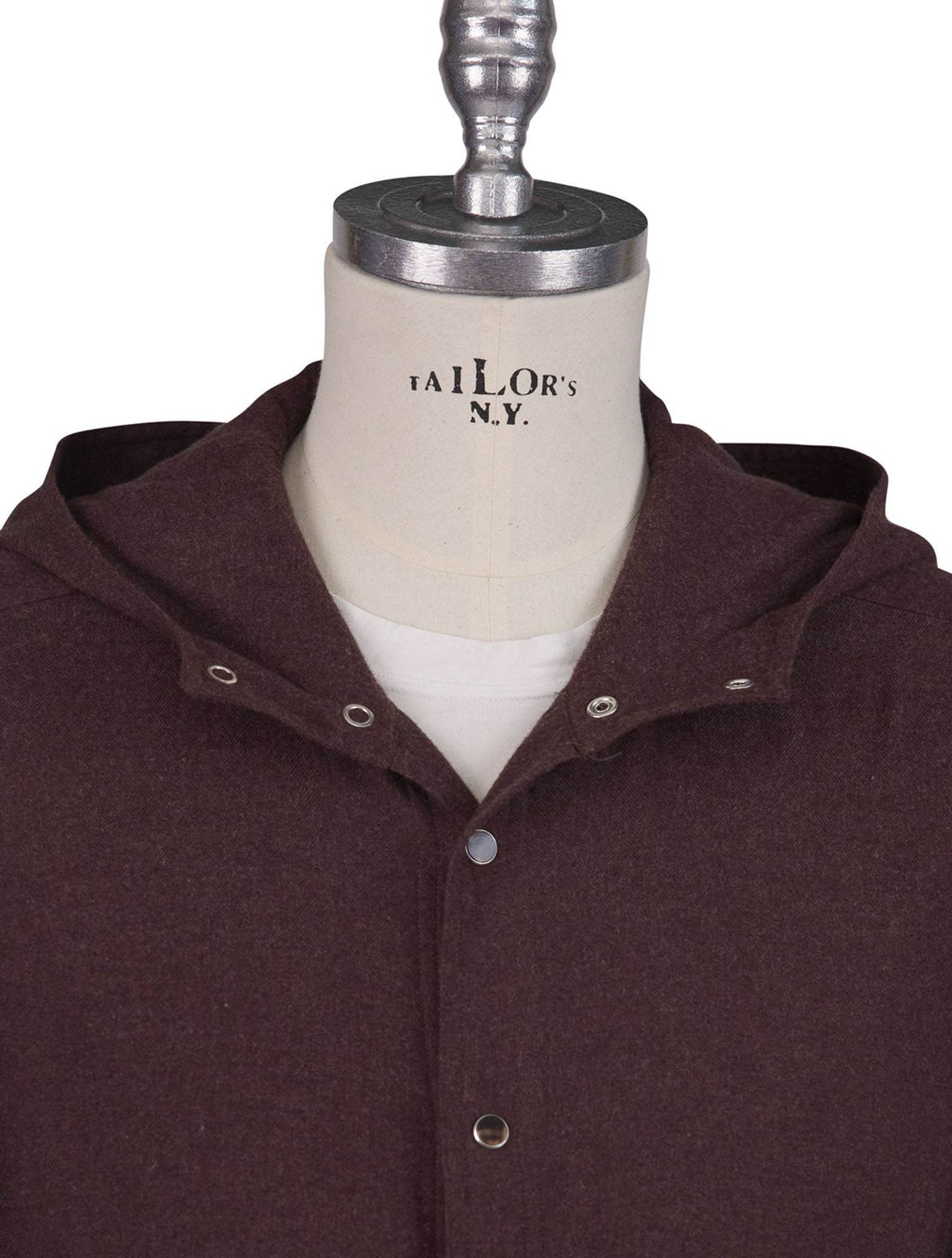 Kiton Burgundy Cotton Overshirt Mariano