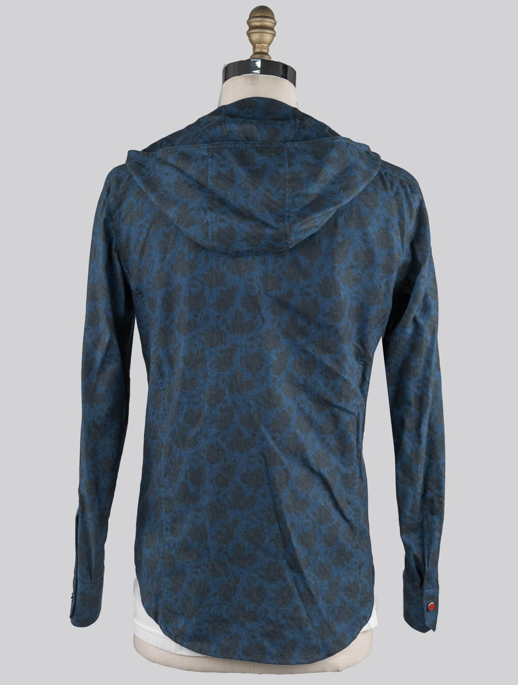 Kiton Blue Green Cotton Overshirt Mariano