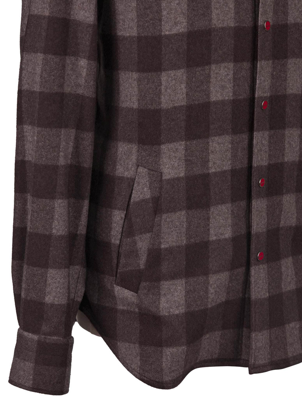 Kiton Brown Cashmere Overshirt Mariano