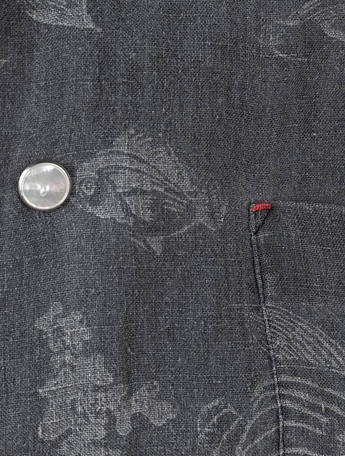 Kiton Gray Linen Shirt