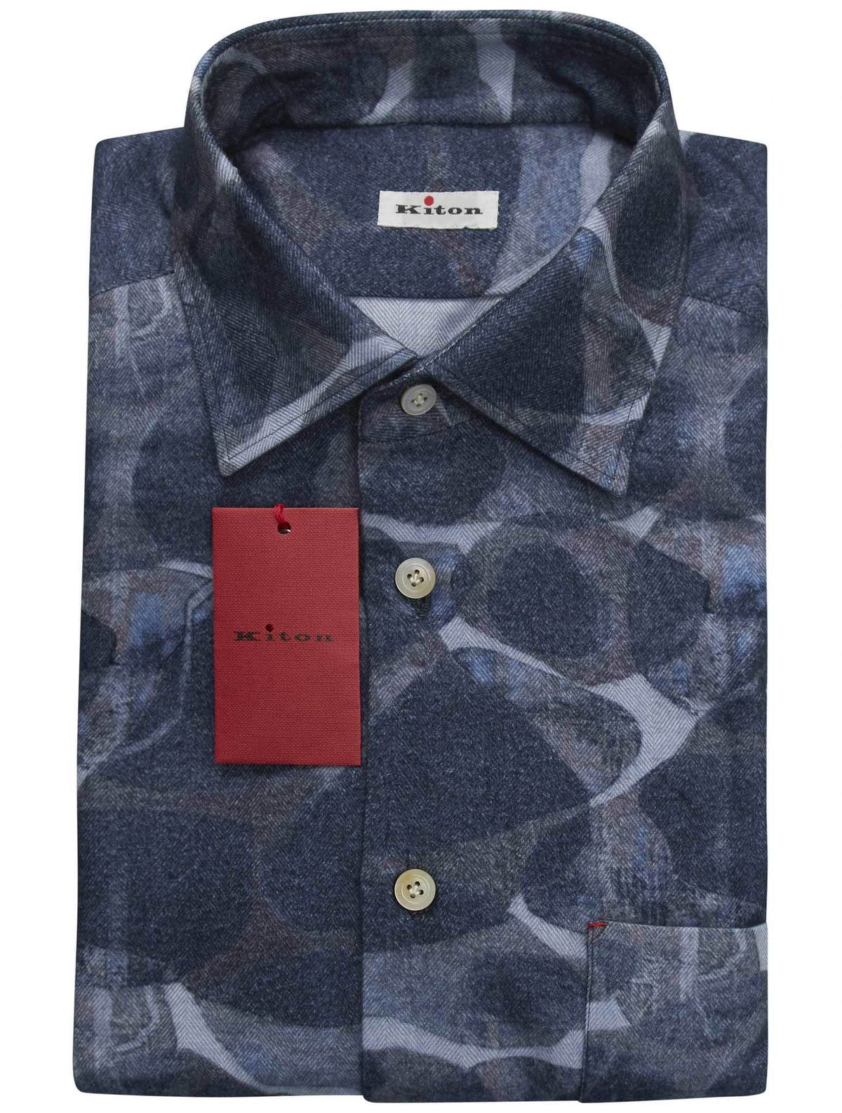 Kiton Multicolor Cotton Shirt