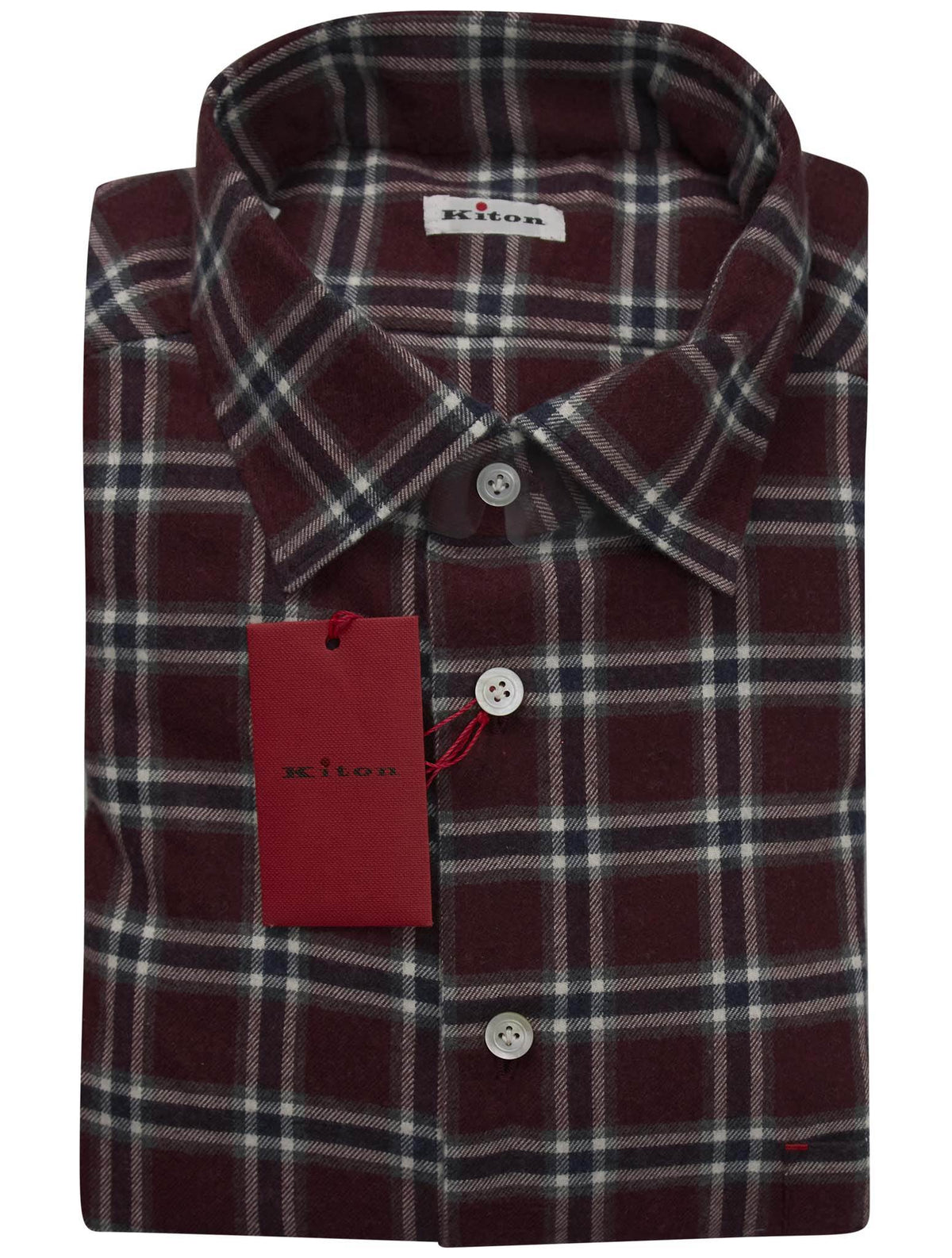 Kiton Multicolor Cotton Shirt