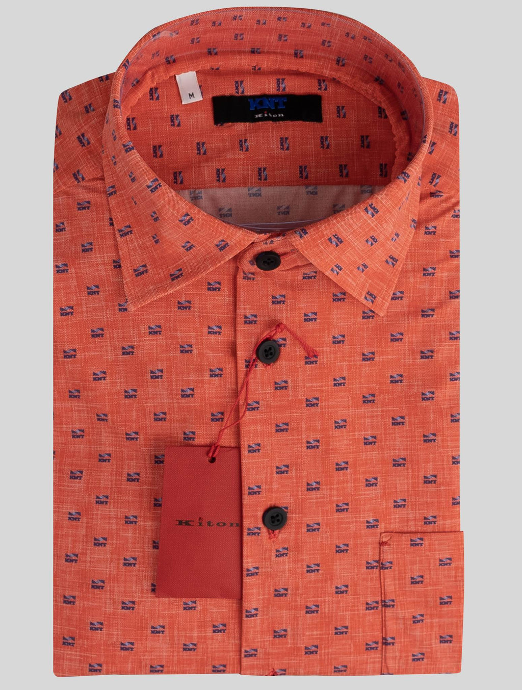 KNT Kiton Orange Pa Ea Shirt