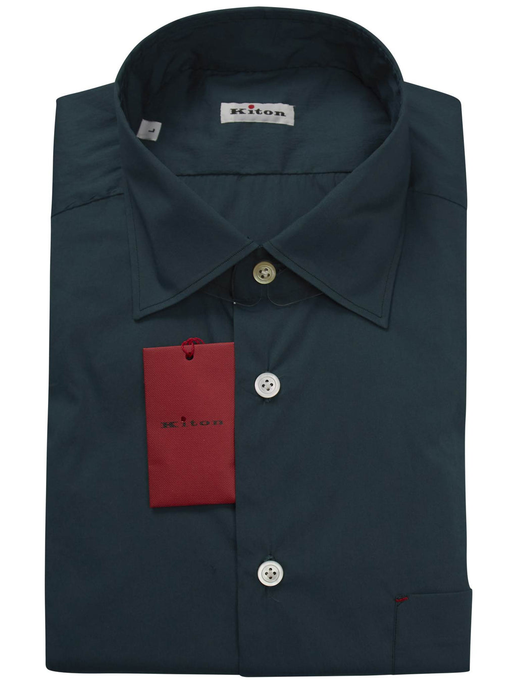 Kiton Green Cotton Pl EaShirt