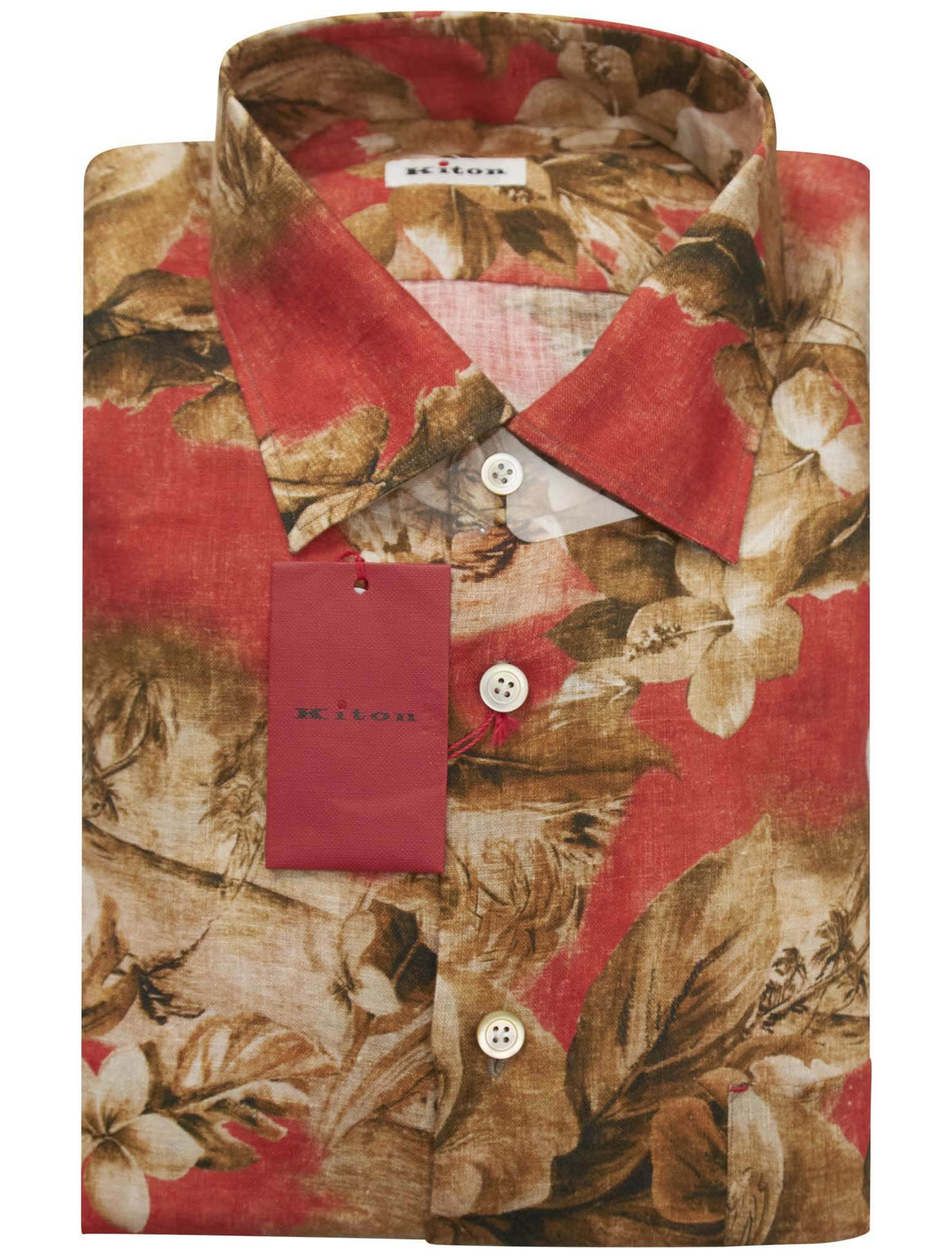 Kiton Kiton Multicolor Linen Shirt Multicolor 000