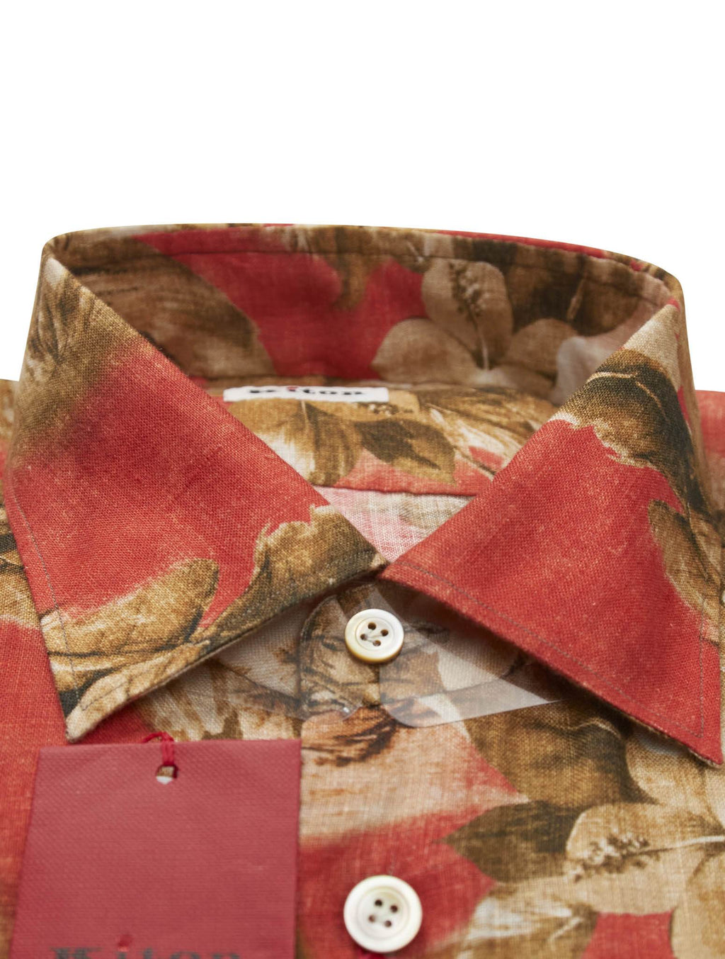 Kiton Kiton Multicolor Linen Shirt Multicolor 001