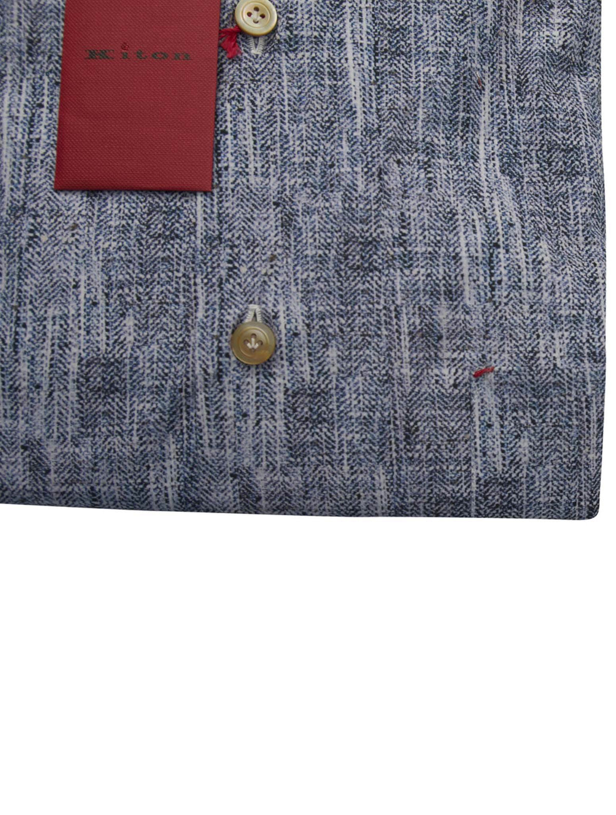 Kiton Multicolor Cotton Shirt